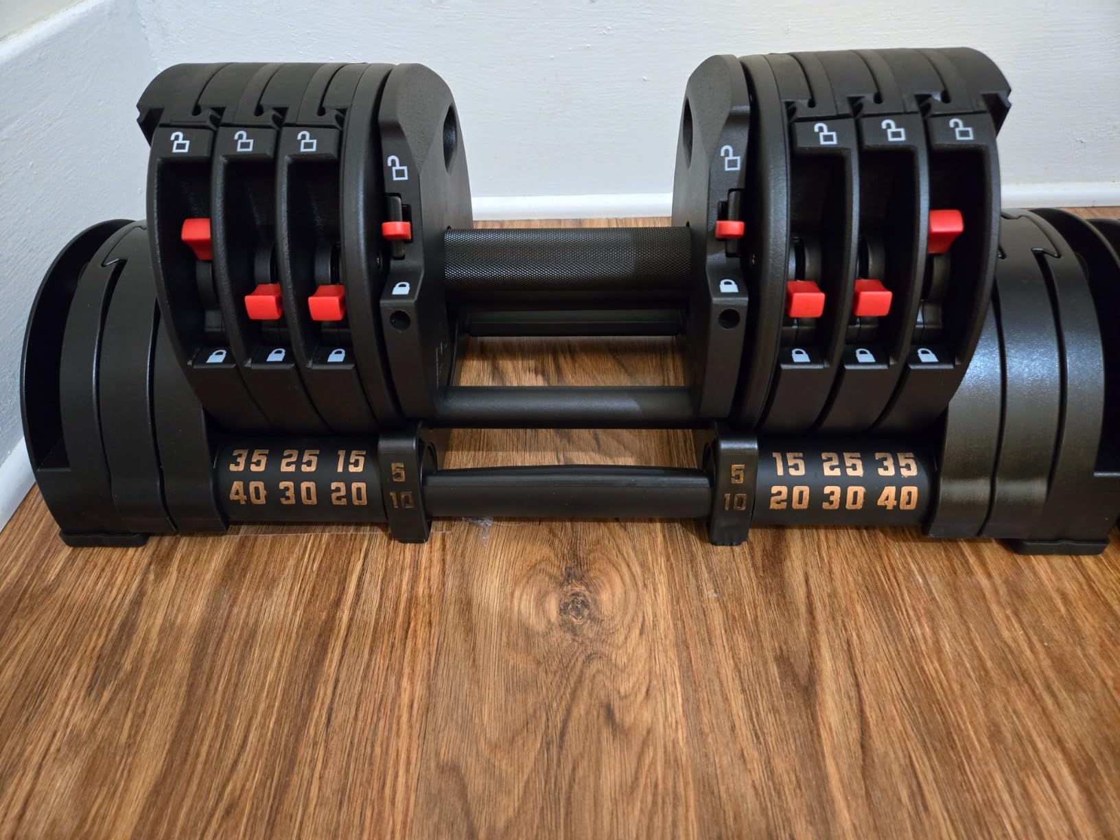 Rep Fitness Quickdraw Adjustable Dumbbells, Multiple weight ranges available including: 5-30, 5-40,5-50 and 5-60 lbs customer photo 2