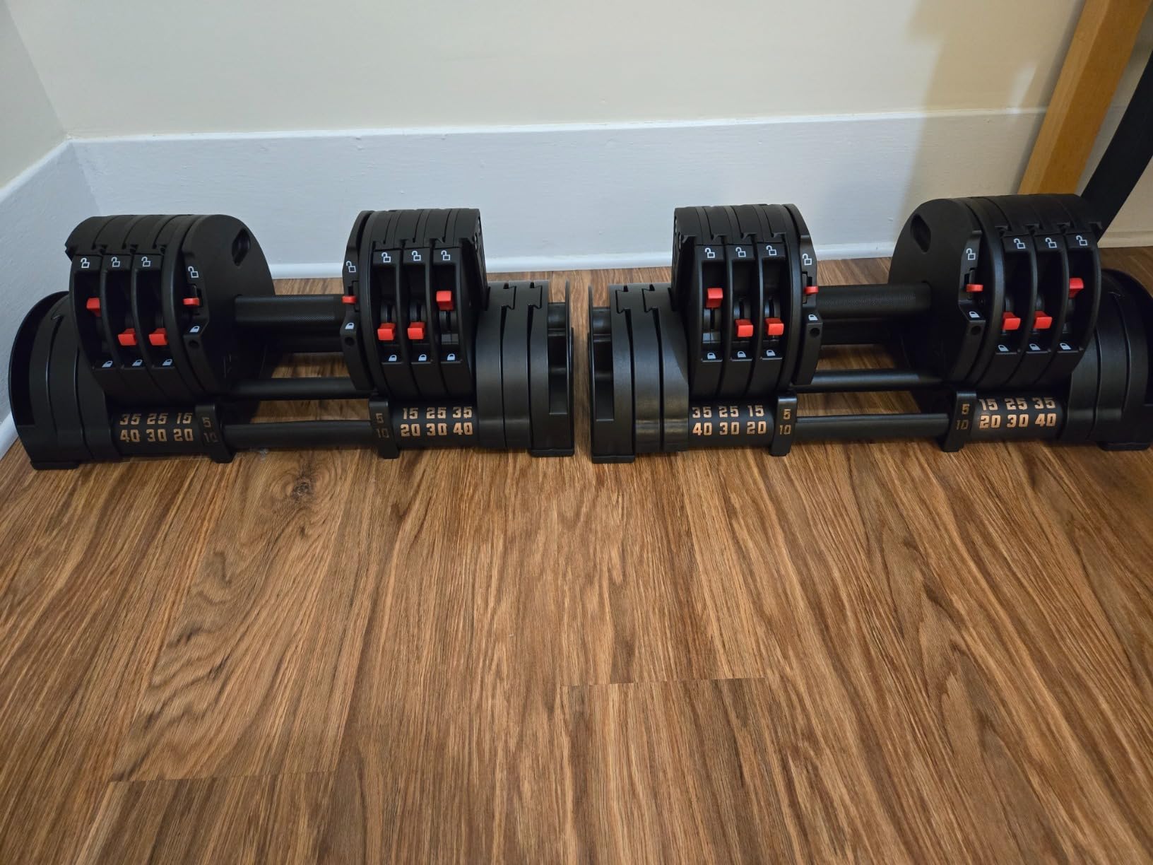 Rep Fitness Quickdraw Adjustable Dumbbells, Multiple weight ranges available including: 5-30, 5-40,5-50 and 5-60 lbs customer photo 2