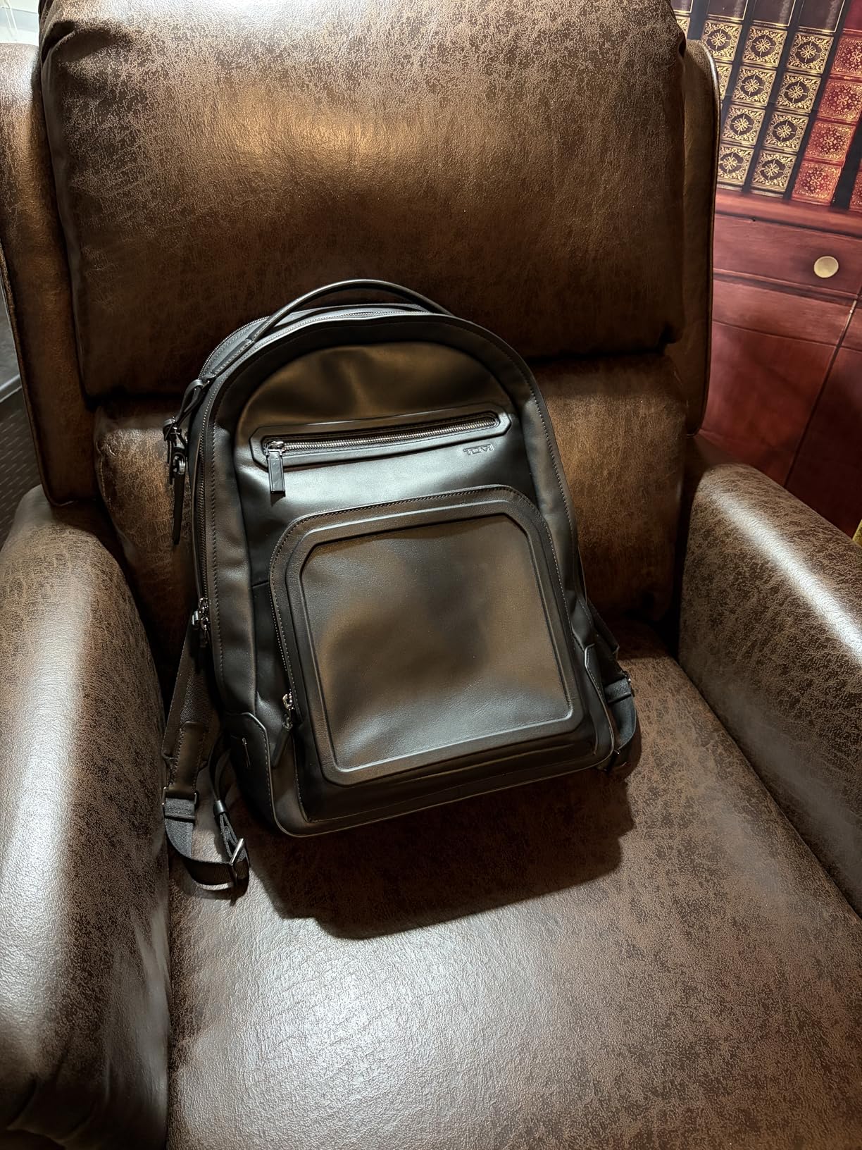 TUMI Harrison Warren Backpack - 15-Inch Laptop Backpack - Stylish Women's & Men's Backpack for Travel & Business - Cognac Leather customer photo 1