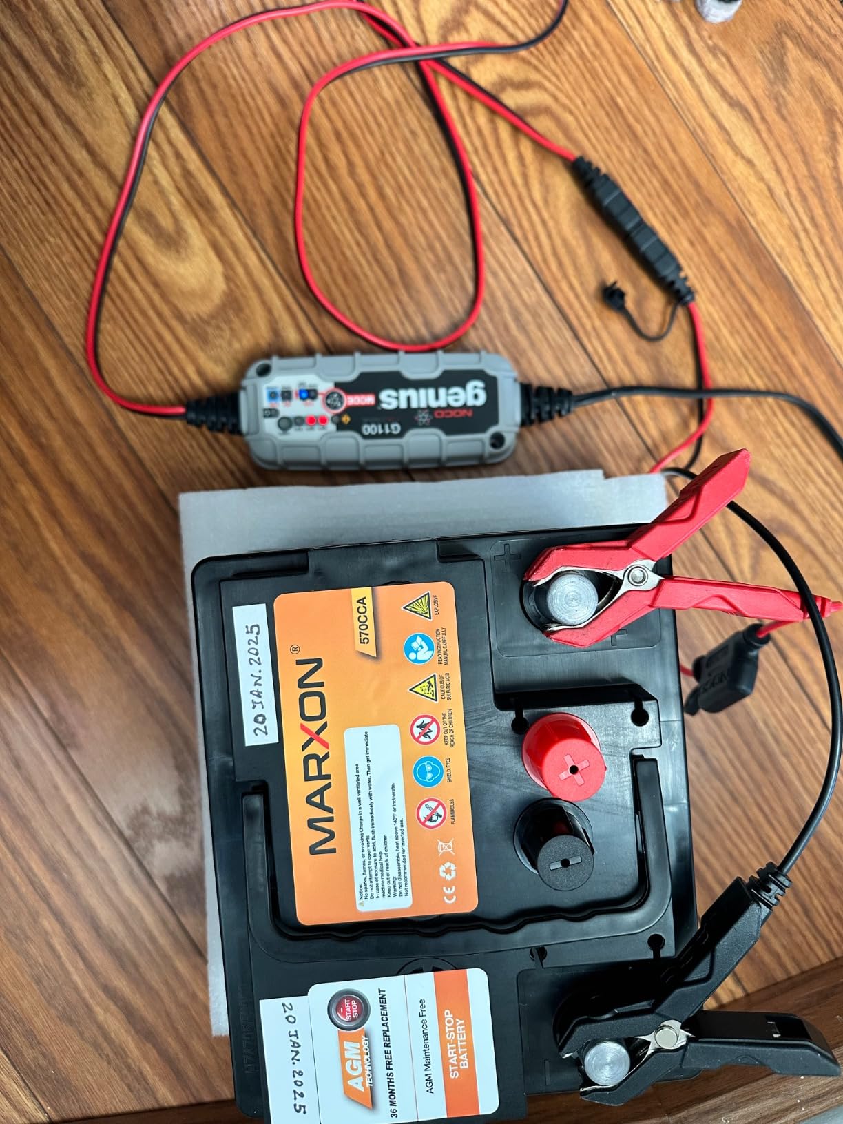 MARXON Group 34 Start and Stop Car Battery 12v 55AH 650CCA AGM BCI34 Maintenance Free Automotive Replacement Batteries customer photo 1