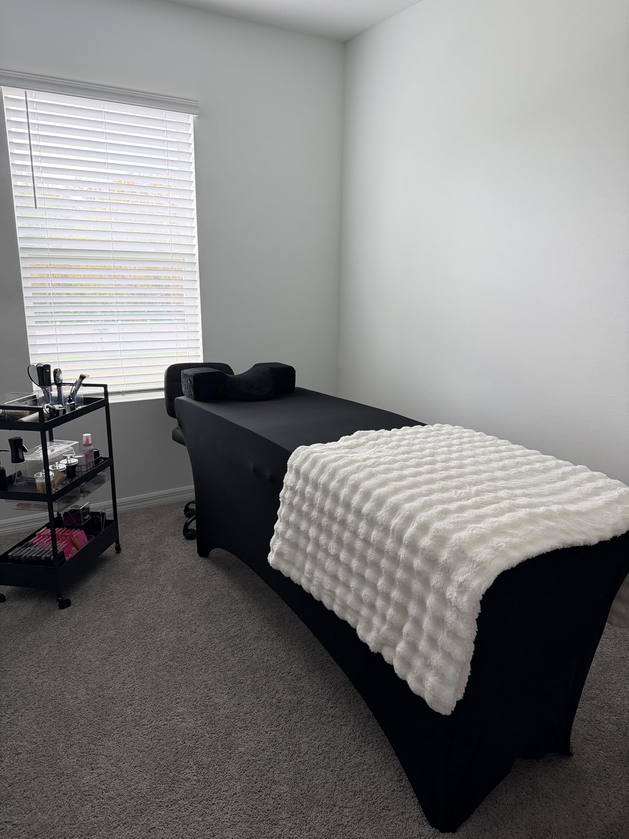 Brelley Massage Table Portable Professional 3 Sections Reclining Massage Couch, Aluminum Adjustable Esthetician Bed Tattoo Table SPA Lash Salon Bed with Carrying Bag customer photo 1