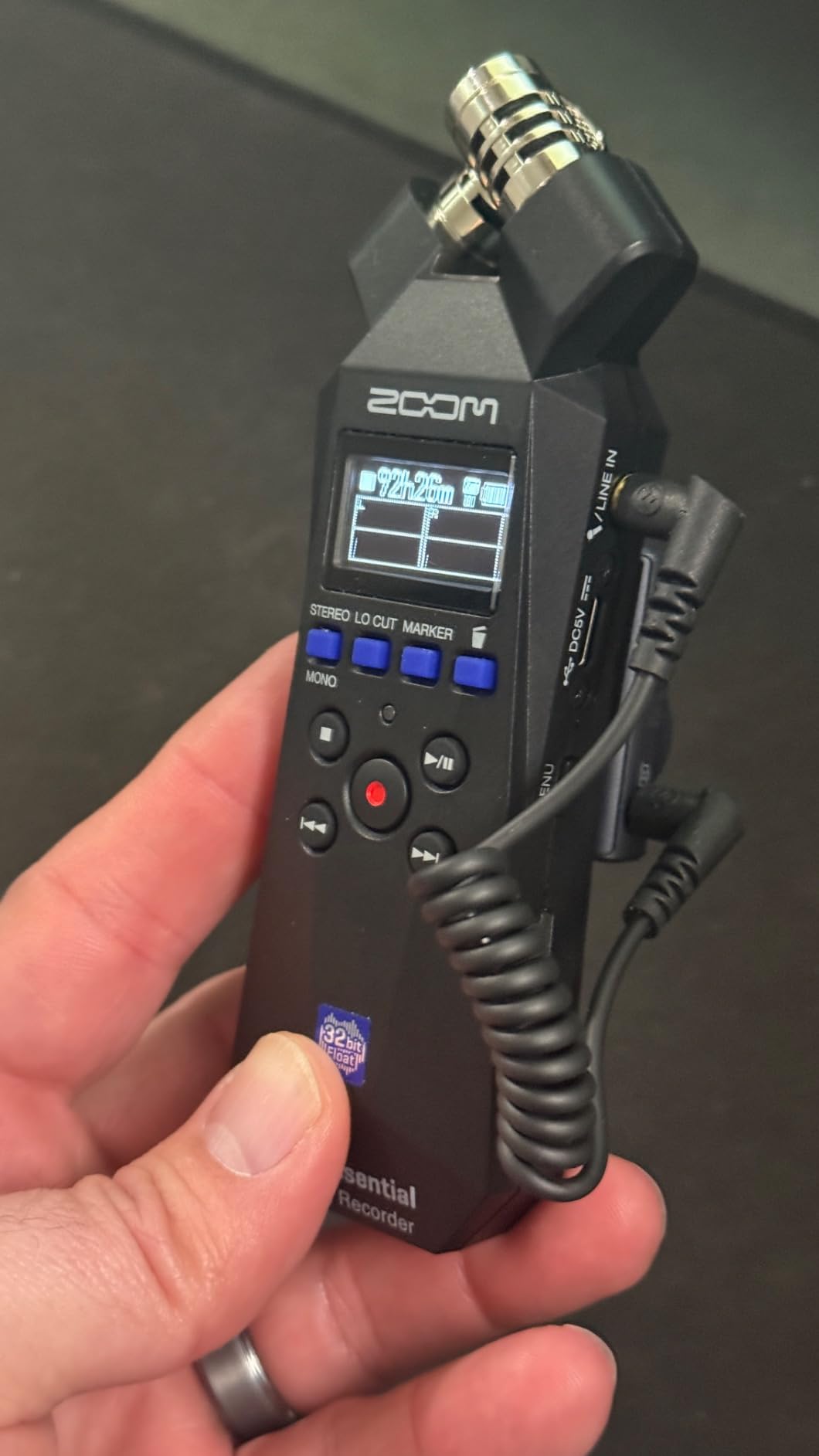 Zoom H1 Essential Handheld Recorder for Musicians, Podcasters & Filmmakers with Stereo Microphones, 32-Bit Float, USB Microphone Mode | 32-Bit Float Wav, USB-C Mic Mode, SD Card Recording, USB or 2×aa Power customer photo 2