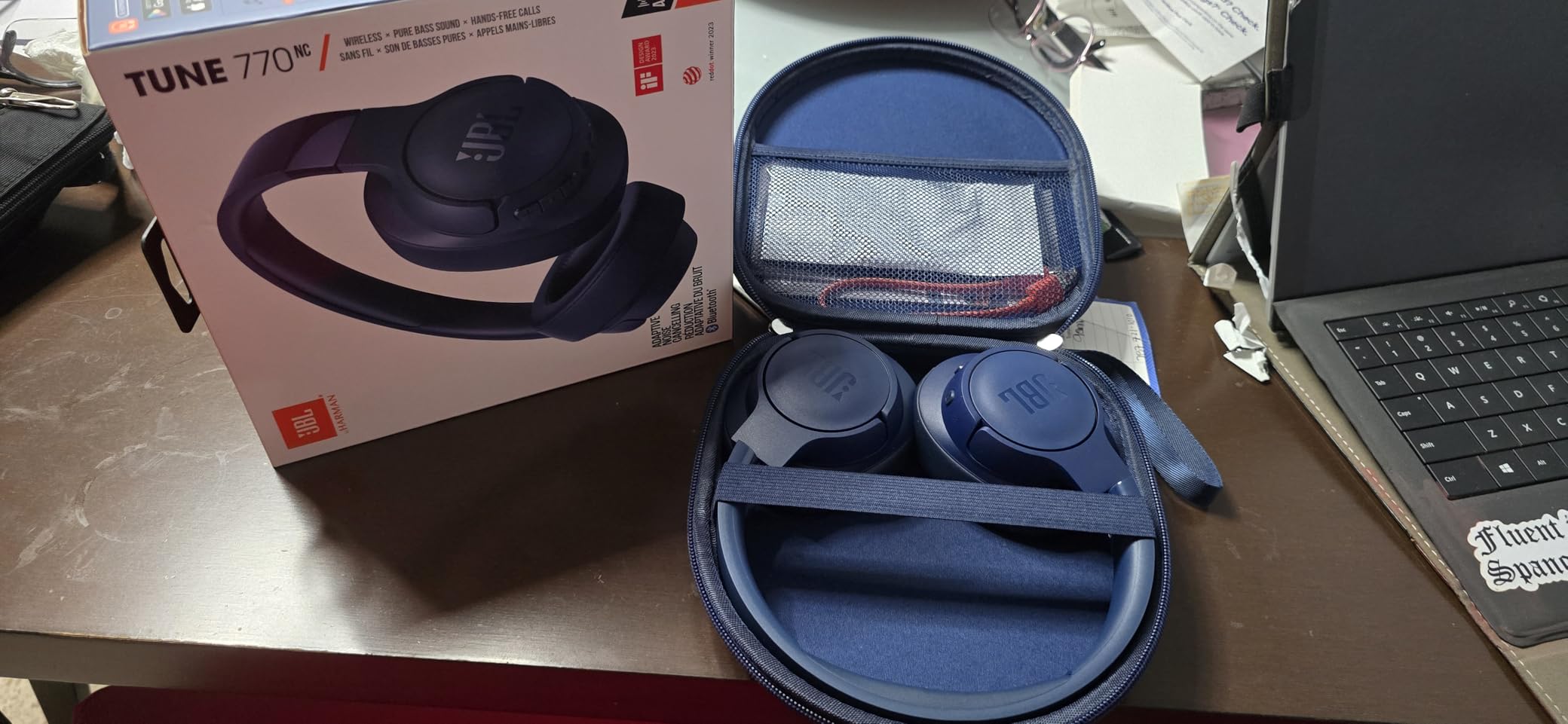 JBL Tune 770NC - Adaptive Noise Cancelling with Smart Ambient Wireless Over-Ear Headphones, Bluetooth 5.3, Up to 70H Battery Life with Speed Charge, Lightweight, Comfortable & Foldable Design customer photo 1