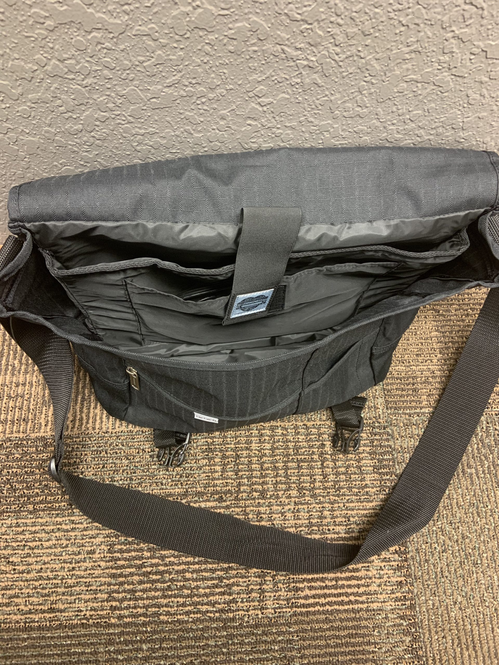 Carhartt Ripstop Messenger Bag, Durable Water-Resistant Messenger Work Bag customer photo 2