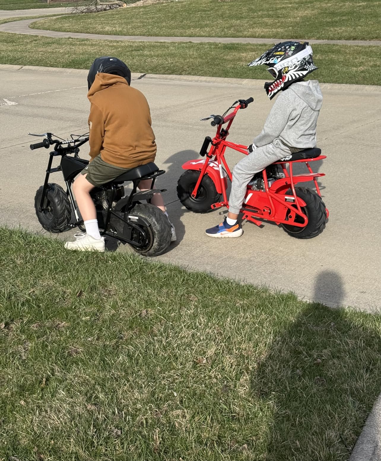 FRP Mini Dirt Bike GMB100, 99 CC Gas Powered Mini Bike 4 Stroke 3HP, Off Road Mini Bikes for Kids and Adult, Trail Bike Up to 28 Mph, Weight Support Up to 220 LBS (Black) customer photo 1