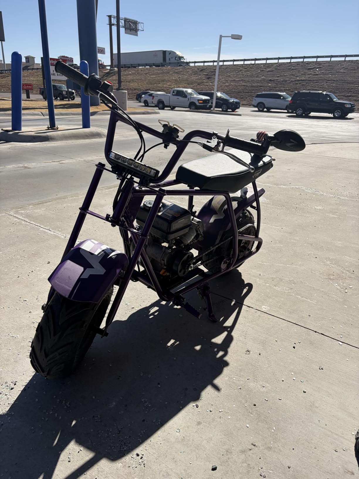 FRP Mini Dirt Bike GMB100, 99 CC Gas Powered Mini Bike 4 Stroke 3HP, Off Road Mini Bikes for Kids and Adult, Trail Bike Up to 28 Mph, Weight Support Up to 220 LBS (Black) customer photo 2