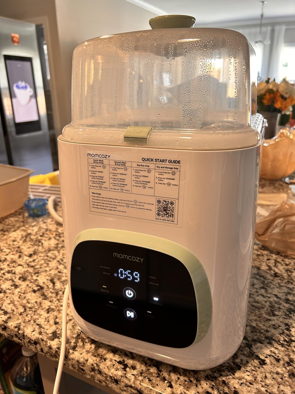 Momcozy KleanPal Pro Baby Bottle Washer, Sterilizer & Dryer - All-in-One Cleaning Machine for Bottles, Pump Parts & Baby Essentials customer photo 2