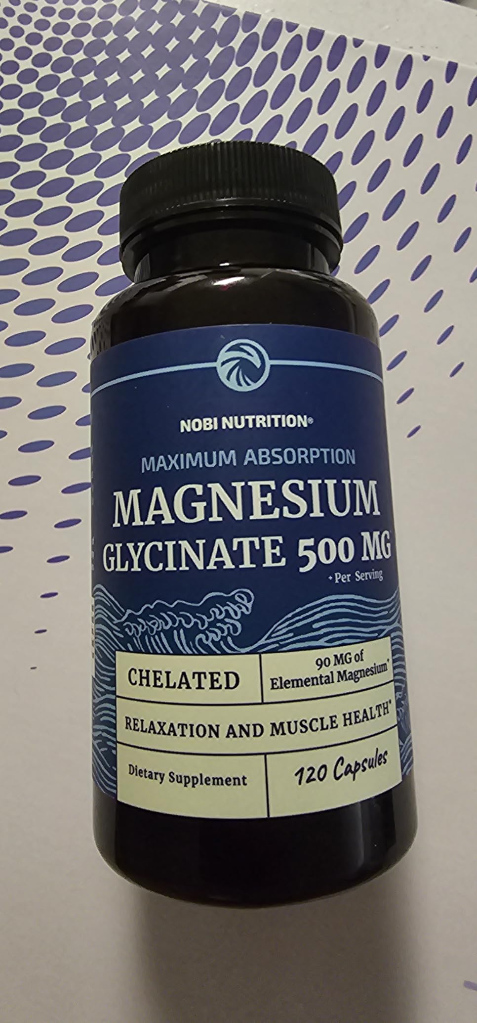 Magnesium Glycinate 500mg | High Absorption | Sleep, Muscle, Bone, Heart Health & Relaxation Support for Women & Men | Chelated Mag Glycinate | Magnesium Supplement | Vegan & Non-GMO | 120 Capsules customer photo 2