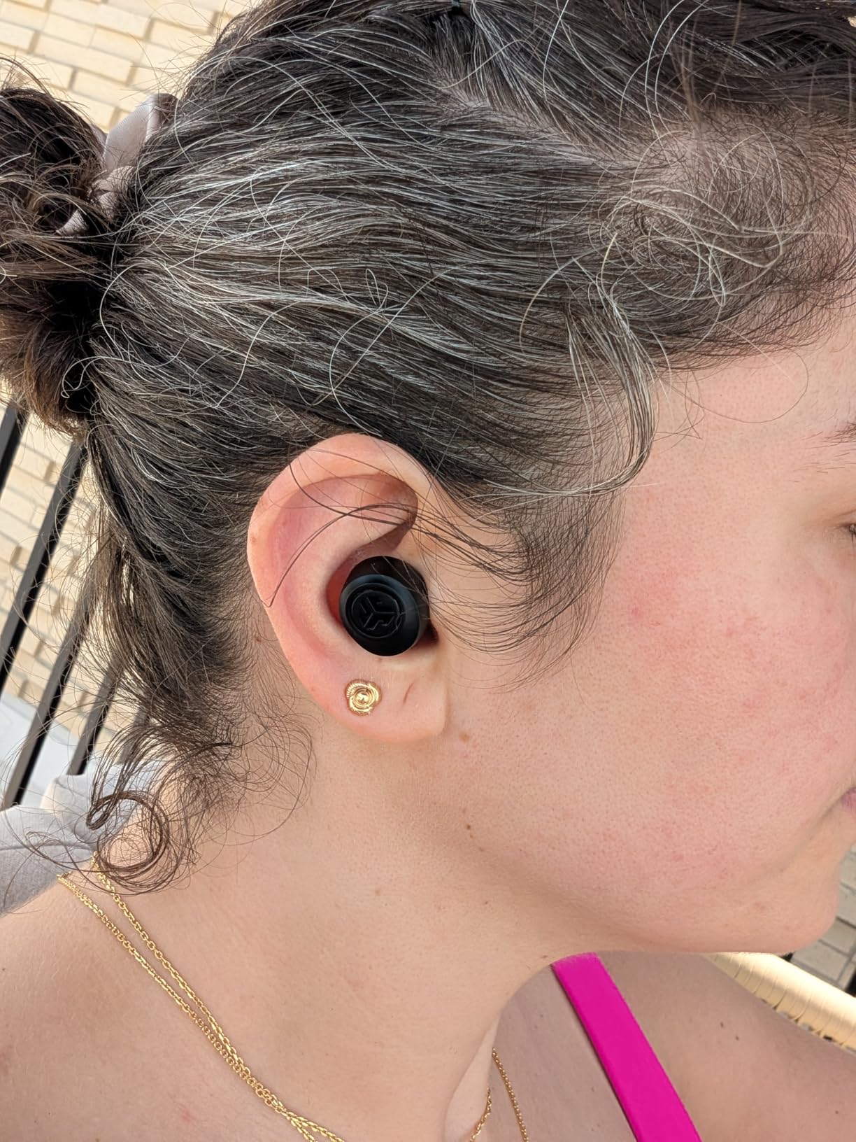 JLab Go Air Pop+ True Wireless Earbuds, in Ear Headphones, Bluetooth Earphones, 35H Playtime, USB-C Charging Case, Dual Connect, EQ3 Sound, Black customer photo 2