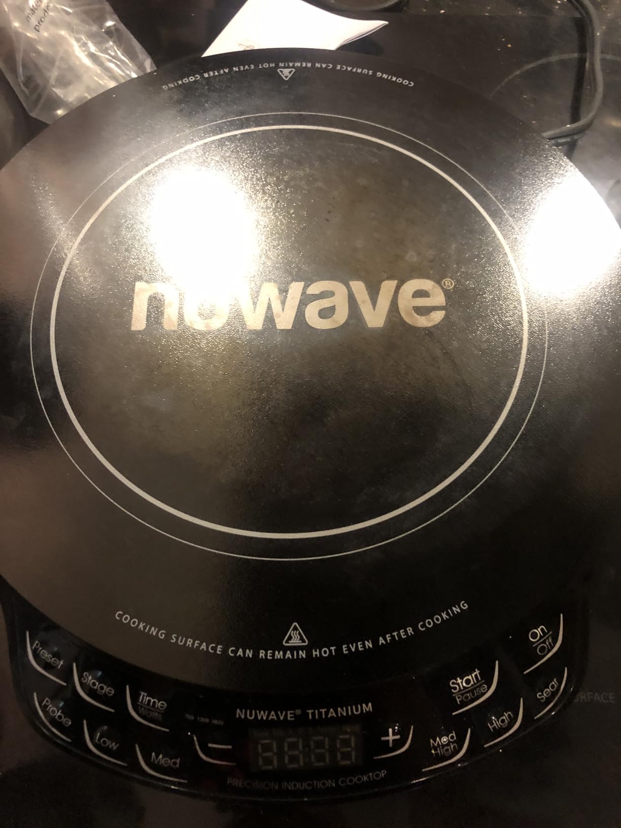 Nuwave Upgraded Induction Cooktop, 3 Wattage Control, Patented Digital Temp Probe, 8
