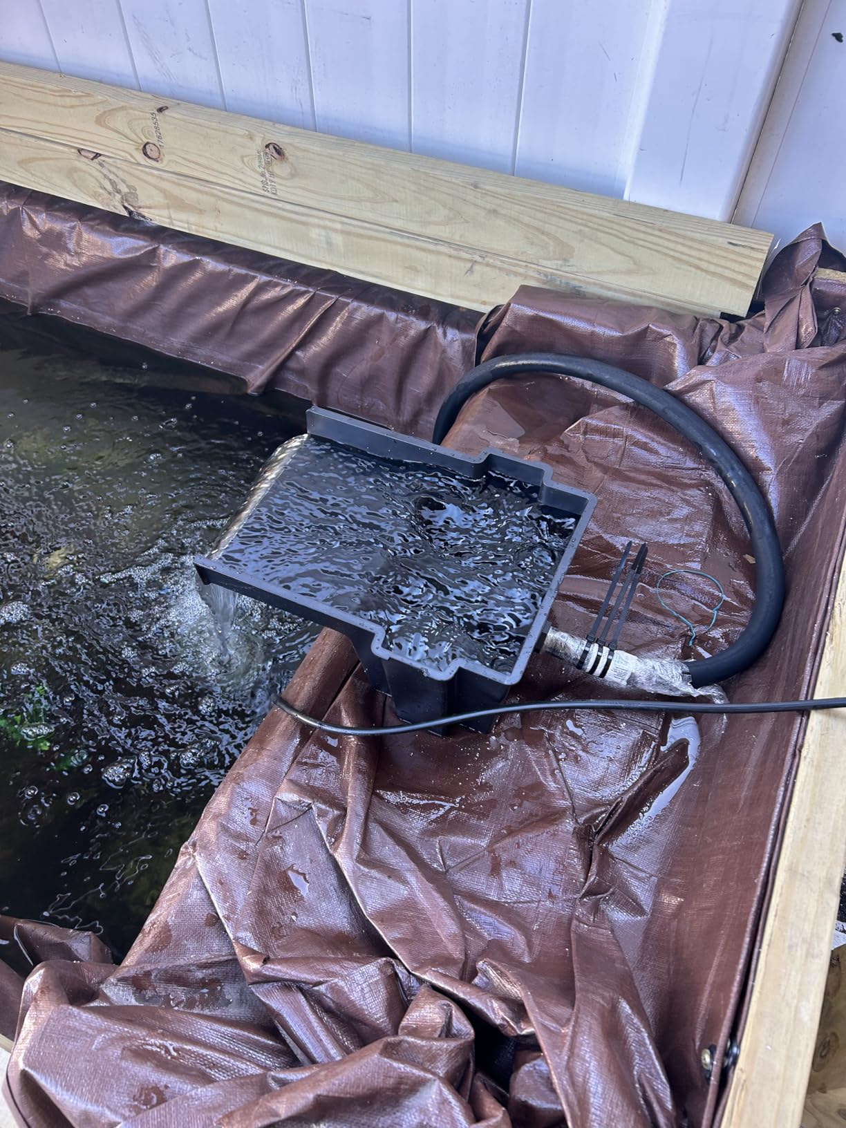 Pond boss Waterfall Spillway, 8 inch Wide Weir, Waterfall Box, Smooth Flow, Durable Construction, Easy to Install, Great for Waterfalls, Pondless Water Features and Streams customer photo 1