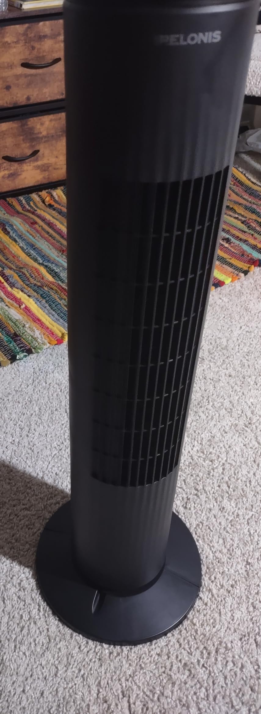 PELONIS 30-Inch Oscillating Tower Fan for Bedroom - 3 Speed, Quiet Tower Fan with Remote Control, Small Fan, 7-Hour Timer - ETL Certified, Black customer photo 1