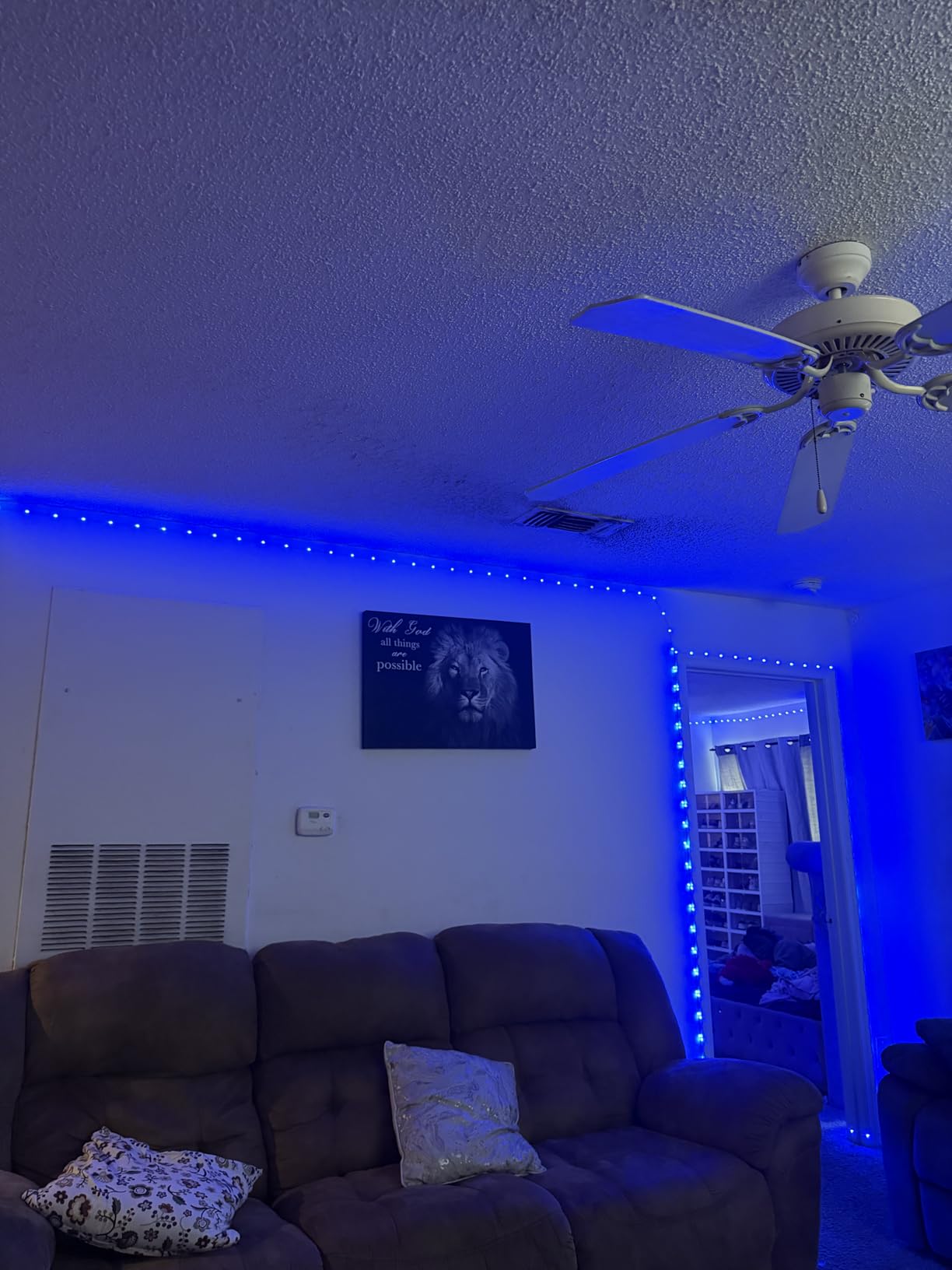 DAYBETTER LED Strip Lights 130ft Lights Strip for Bedroom, Desk, Indoor Room Bedroom Birthday Gifts RGB Decor with Remote and 24V Power Supply customer photo 1
