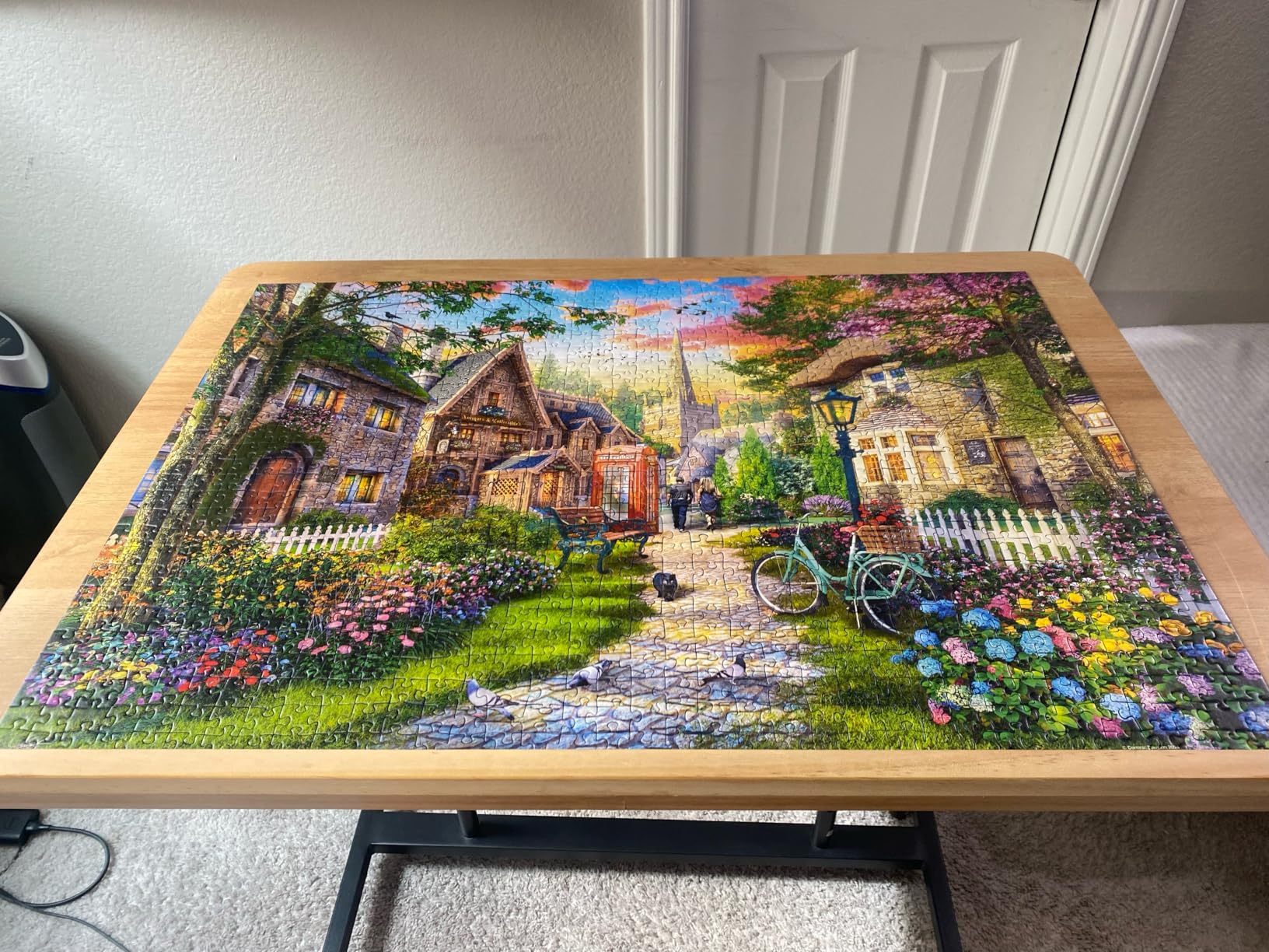 Ravensburger - Church Lane - 1000 Piece Jigsaw Puzzle - Charming English Village Church - Bright, Peaceful Imagery - Frameable - Premium Quality - Puzzles for Adults customer photo 1
