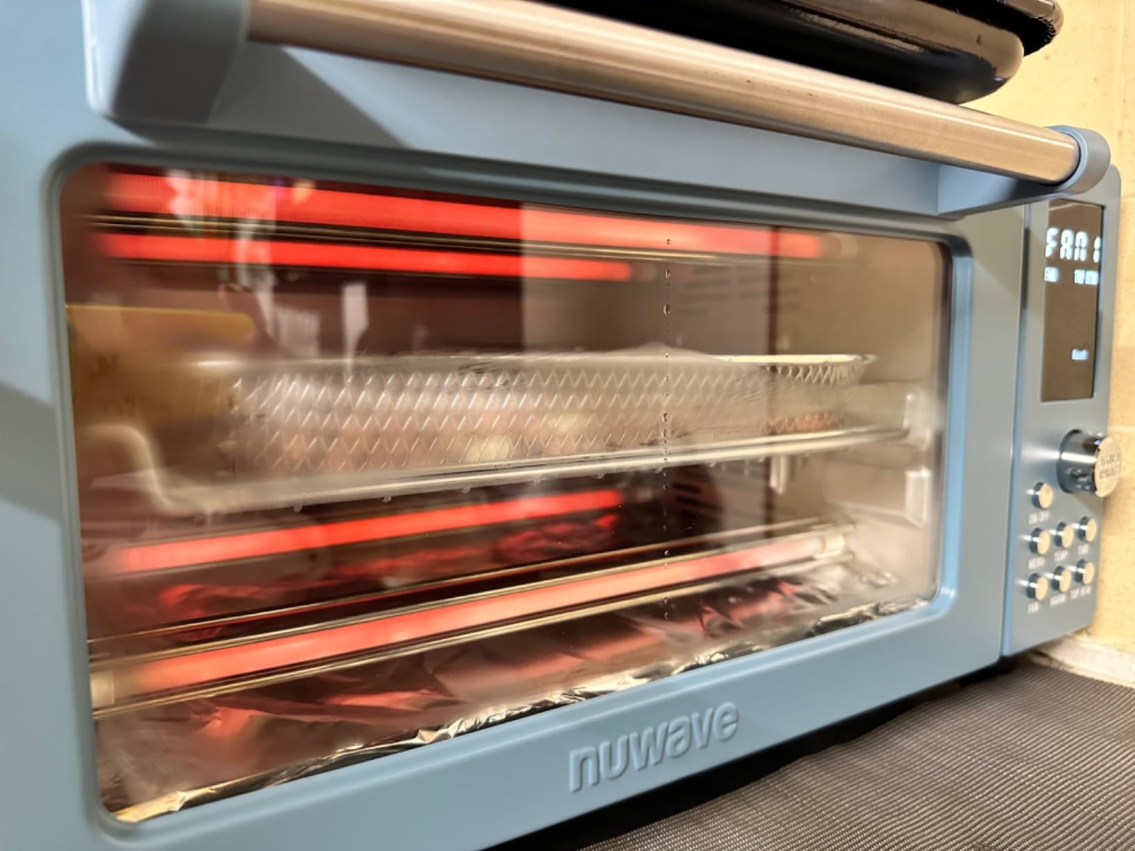 Nuwave Bravo Pro Smart 21QT Toaster Oven Air Fryer Combo, Convection Oven Countertop, 10-in-1 Functions, 50-450F, 1800W, Stainless Steel customer photo 1