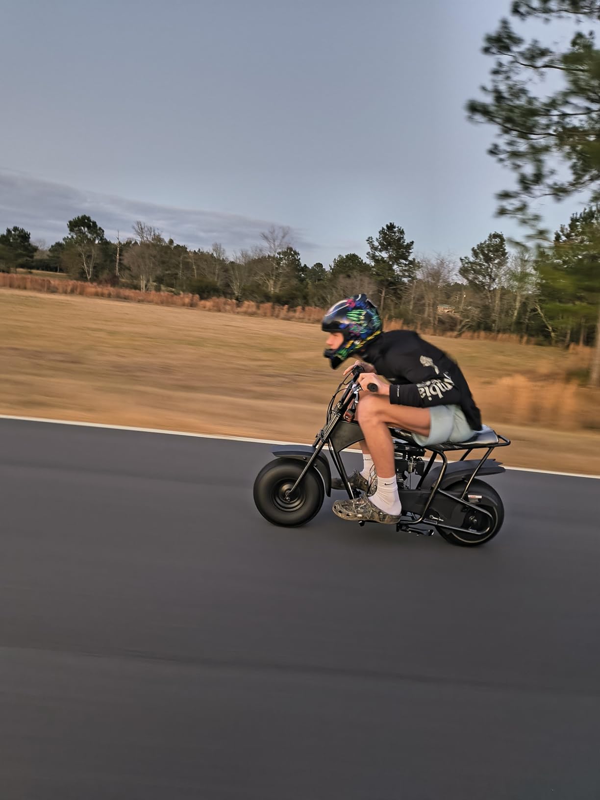 Oryxearth Mini Dirt Pit Bike BRM100, 105CC 4-Stroke Gas Powered 3.5HP for Off Road & Trail Bike, Up to 28 Mph, Automatic Transmission and Pull to Start, Weight Support Up to 185LBS for Teens/Adults customer photo 2