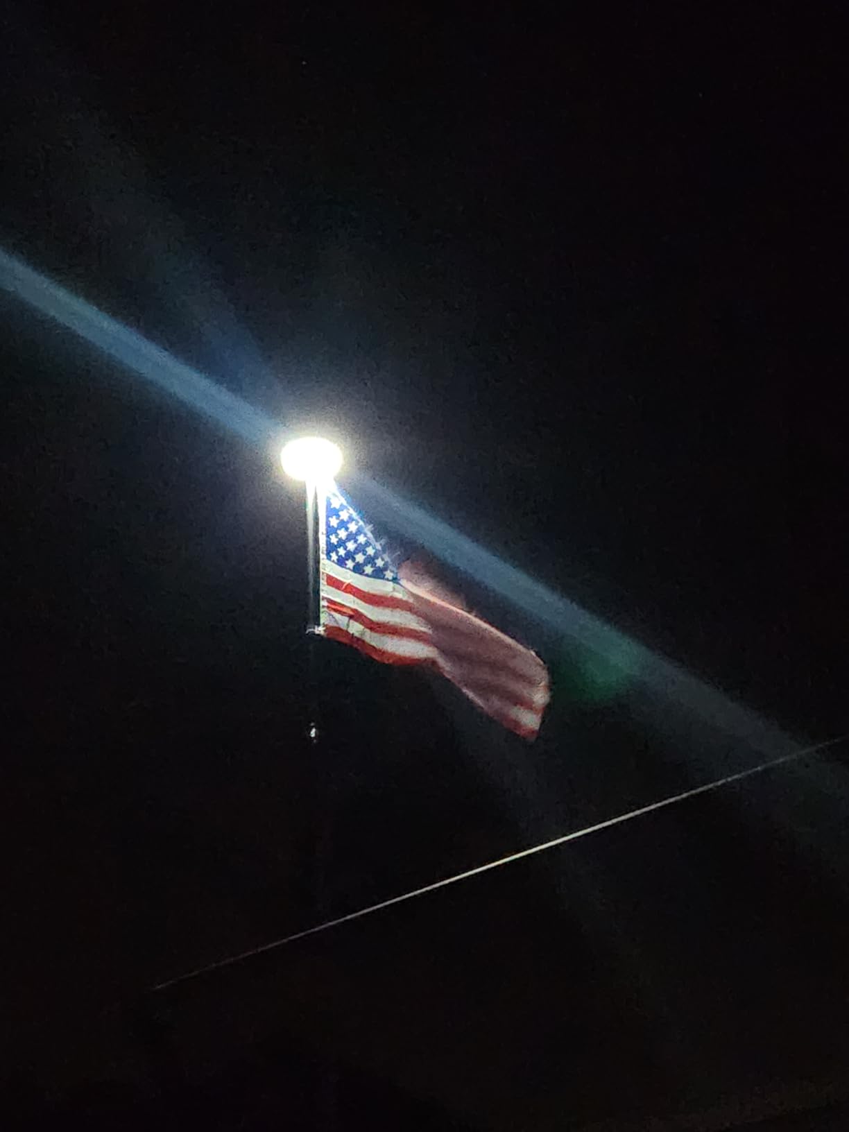 VEVOR 20FT Telescoping Flag Pole Kit, Heavy Duty Aluminum Alloy in Ground Flag Poles for Outside, 3 Display Modes Flagpole with 3x5 American Flag customer photo 2