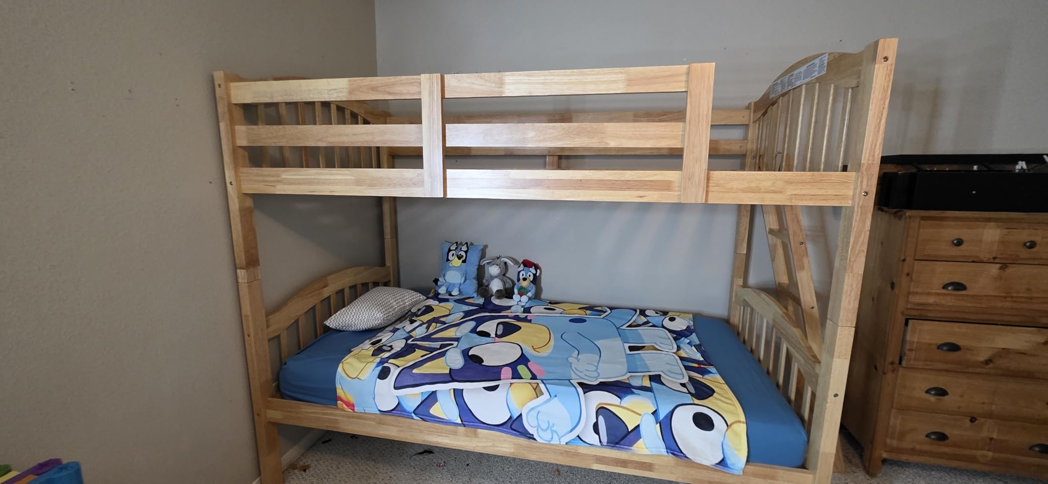 Storkcraft Long Horn Twin-Over-Twin Bunk Bed (Natural) - GREENGUARD Gold Certified, Converts to 2 Individual Twin beds customer photo 2