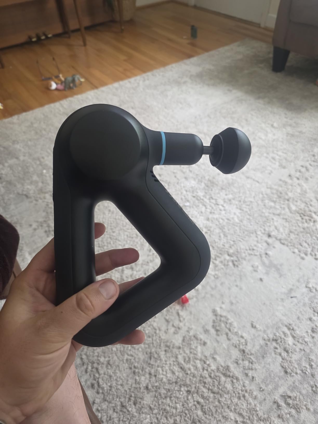 TheraGun Therabody Prime Plus Heated, Powerful Massage Gun for Enhanced Warm-Up & Workout Recovery - Quiet Deep Tissue Massager for Body and Back Pain Relief - Leg & Back Massager with Heat customer photo 2