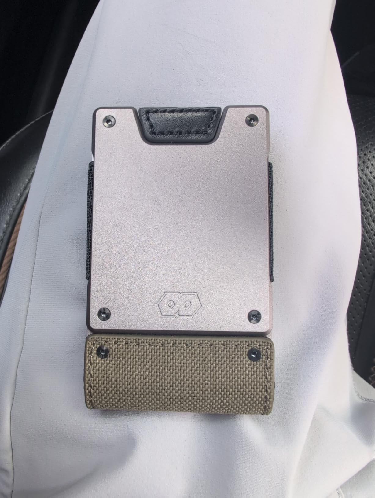 PROOF Slim Minimalist Wallets for Men | Leather & Metal | RFID Wallet customer photo 1
