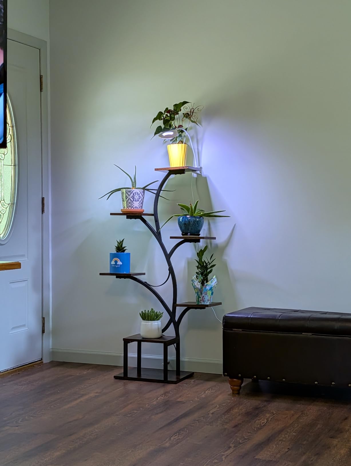 BACEKOLL Plant Stand Indoor with Grow Lights, 7 Tiered Indoor Plant Shelf, 49