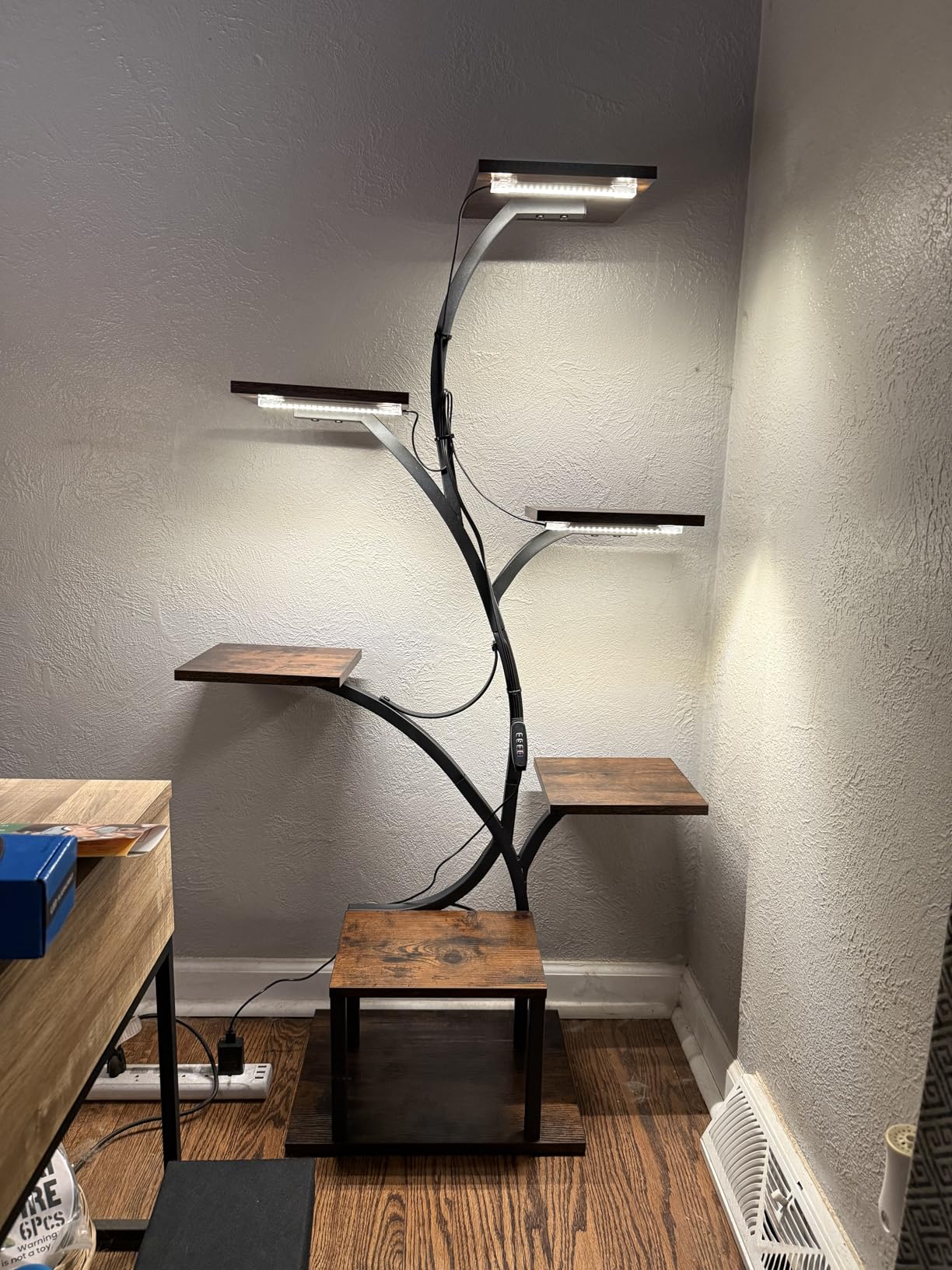 BACEKOLL Plant Stand Indoor with Grow Lights, 7 Tiered Indoor Plant Shelf, 49