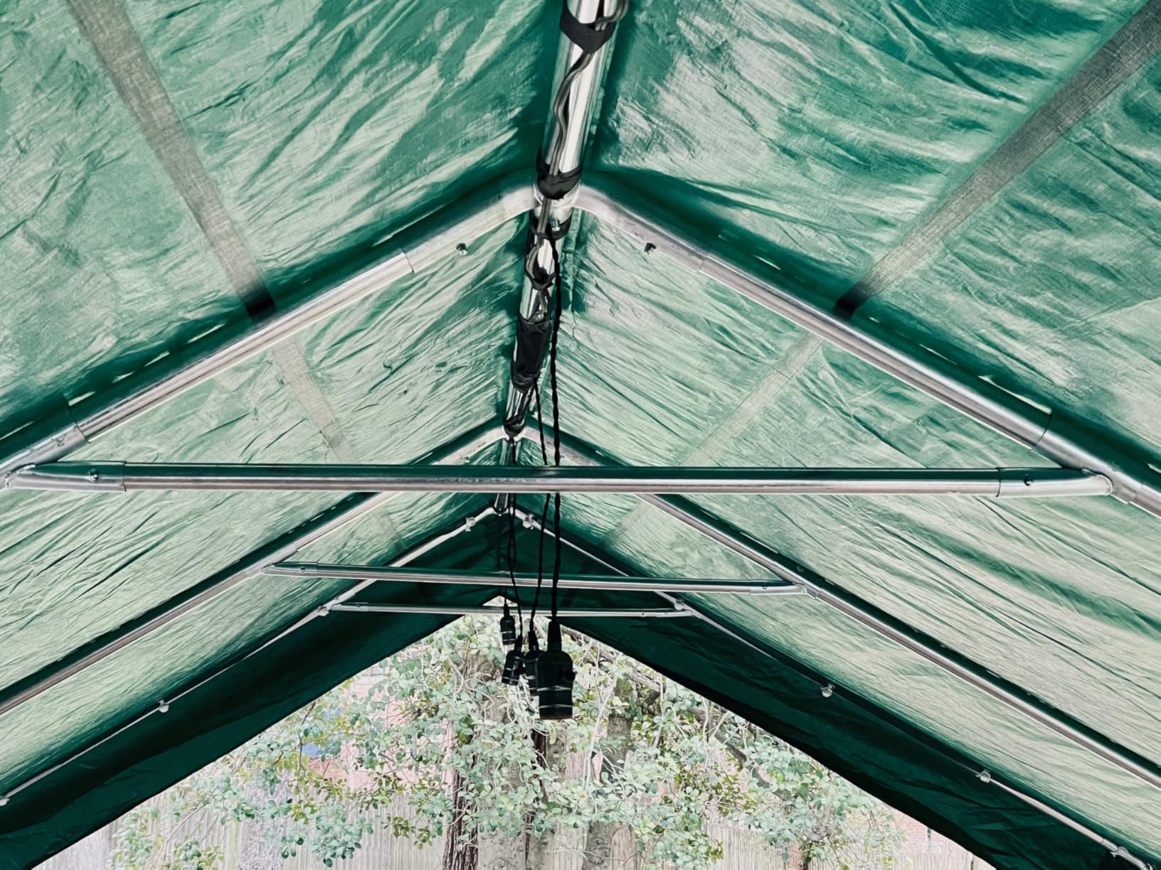 ADVANCE OUTDOOR 10x15 ft Heavy Duty Carport Potable Car Canopy Garage Party Tent Boat Shelter, Adjustable Height from 9.5 ft to 11 ft, Green customer photo 2