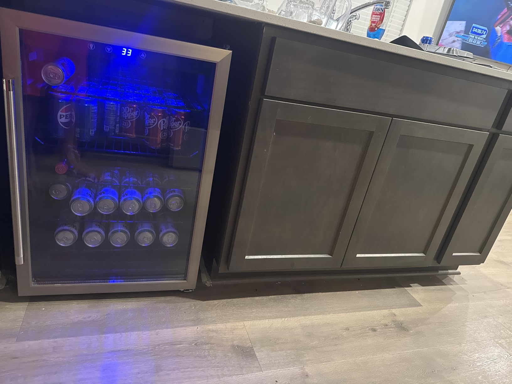 Electactic Mini Fridge 130 Can Beverage Refrigerator Cooler, 3.2 Cu.Ft Drink Fridge for Soda Wine Beer, Adjustable Temperature Control for Home Office, Black customer photo 2