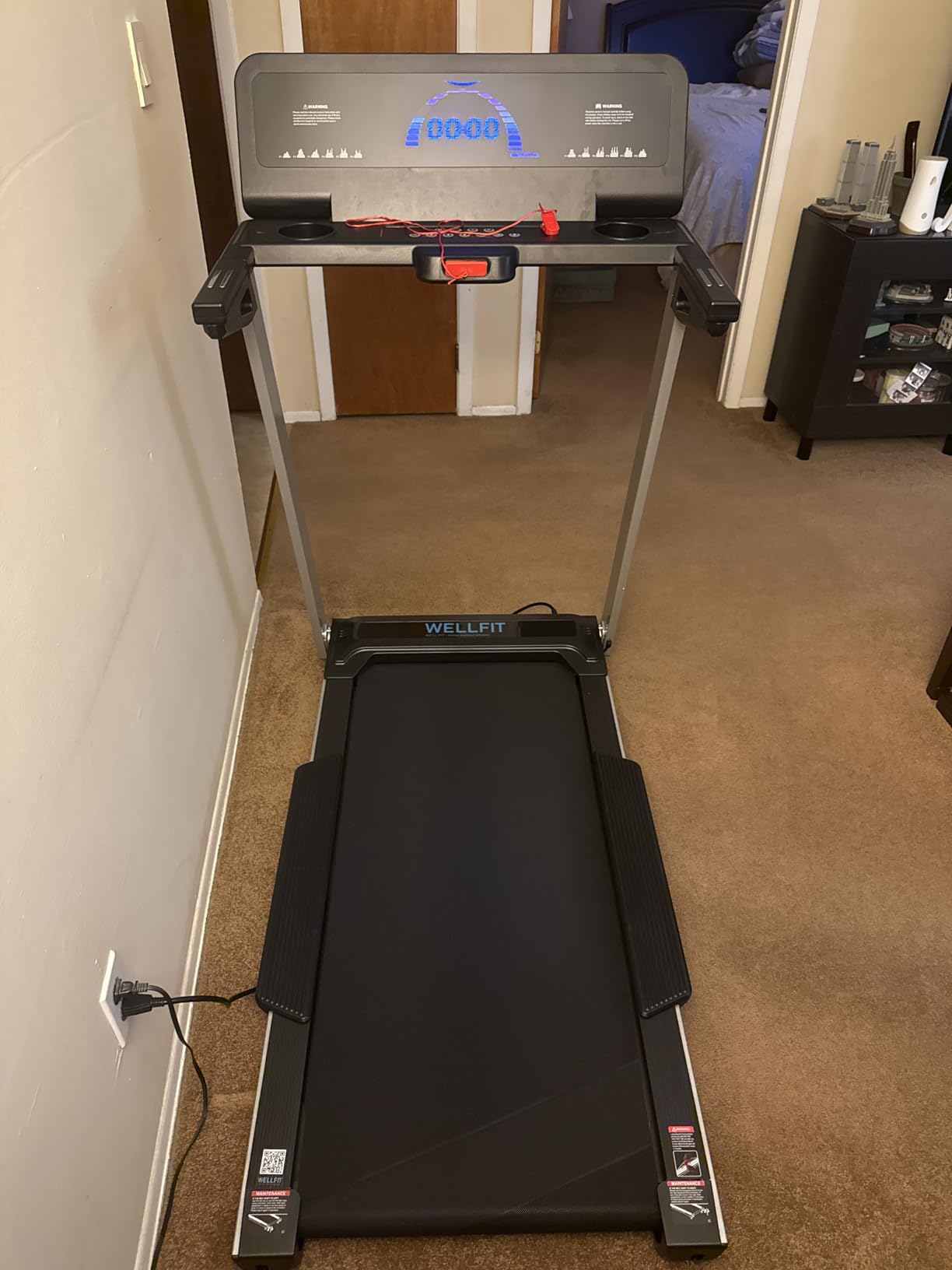 Treadmill for Home, 2 Level Incline Heavy Duty Treadmills | 450 lbs Capacity, 4.0 HP, 10 MPH, 20