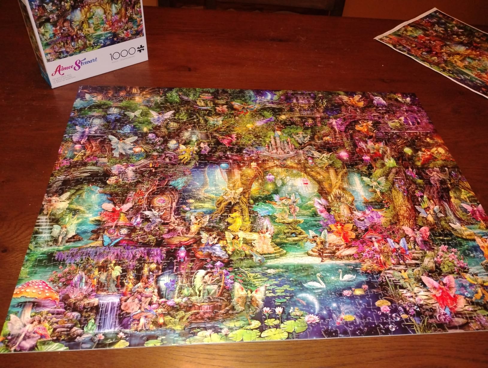 Buffalo Games Aimee Stewart Merry Mushroom Cottage 1000 Piece Jigsaw Puzzle - Rectangular, Fantasy Theme - Puzzles for Adults - Full-Color Poster - Recycled Board customer photo 1
