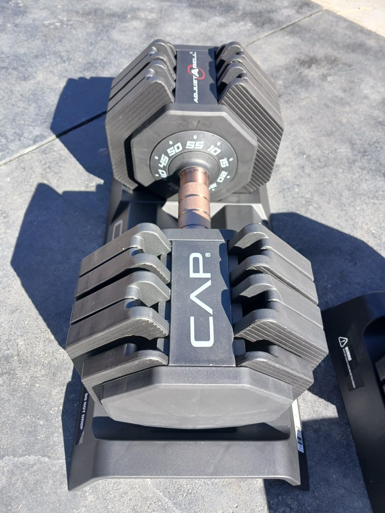 CAP ADJUSTABELL Adjustable Dumbbell Weights - Singles & Pairs | 12.5 lb, 25 lb & 55 lb | Multiple Handle Options customer photo 1