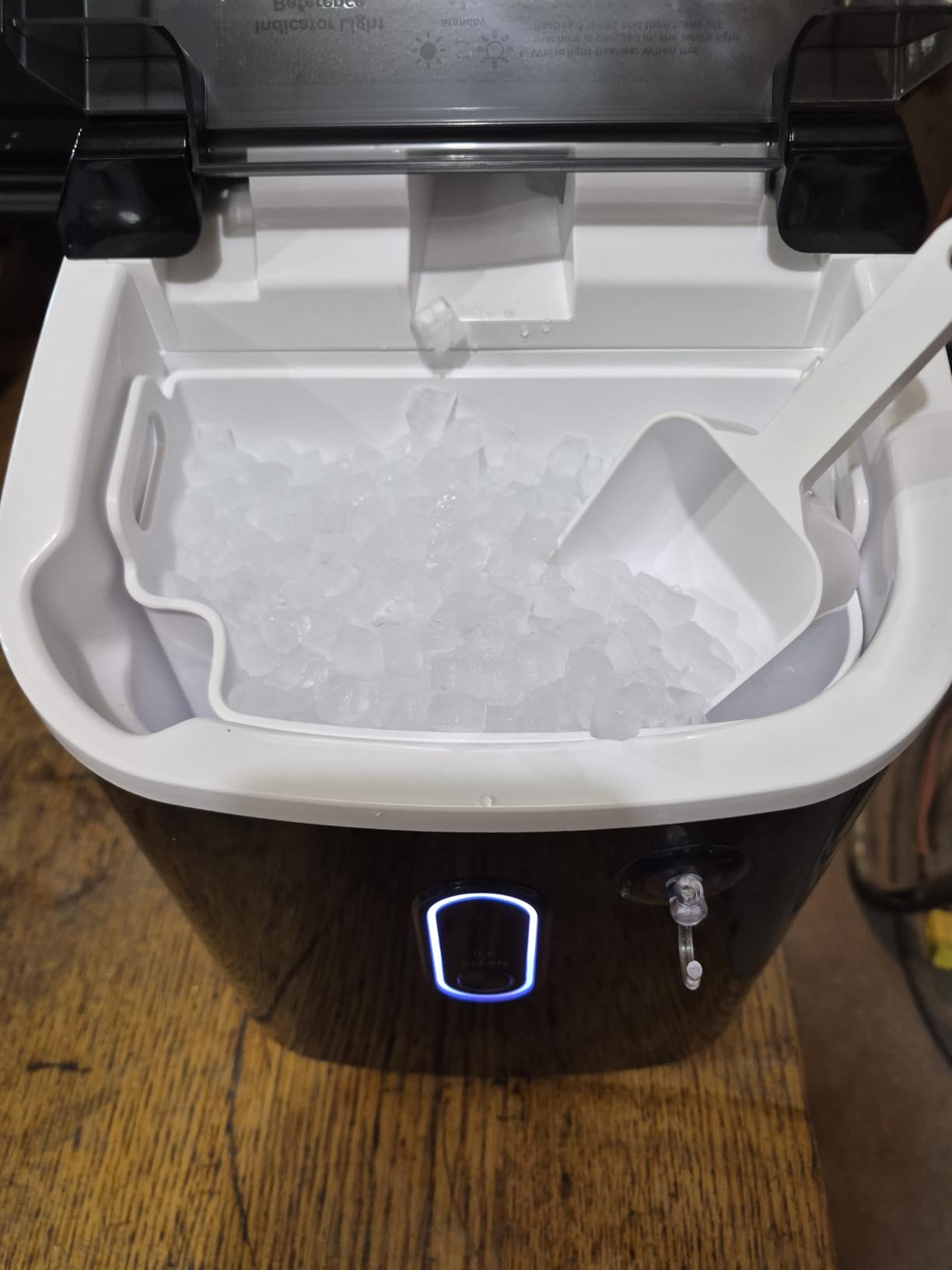 Silonn Nugget Ice Maker Countertop, Pellet Ice Machine with Self-Cleaning Function, Sonic Ice Maker Produces 36lbs of Chewable Ice in 24 Hours, Ideal for Home Kitchen and Office (Black) customer photo 1