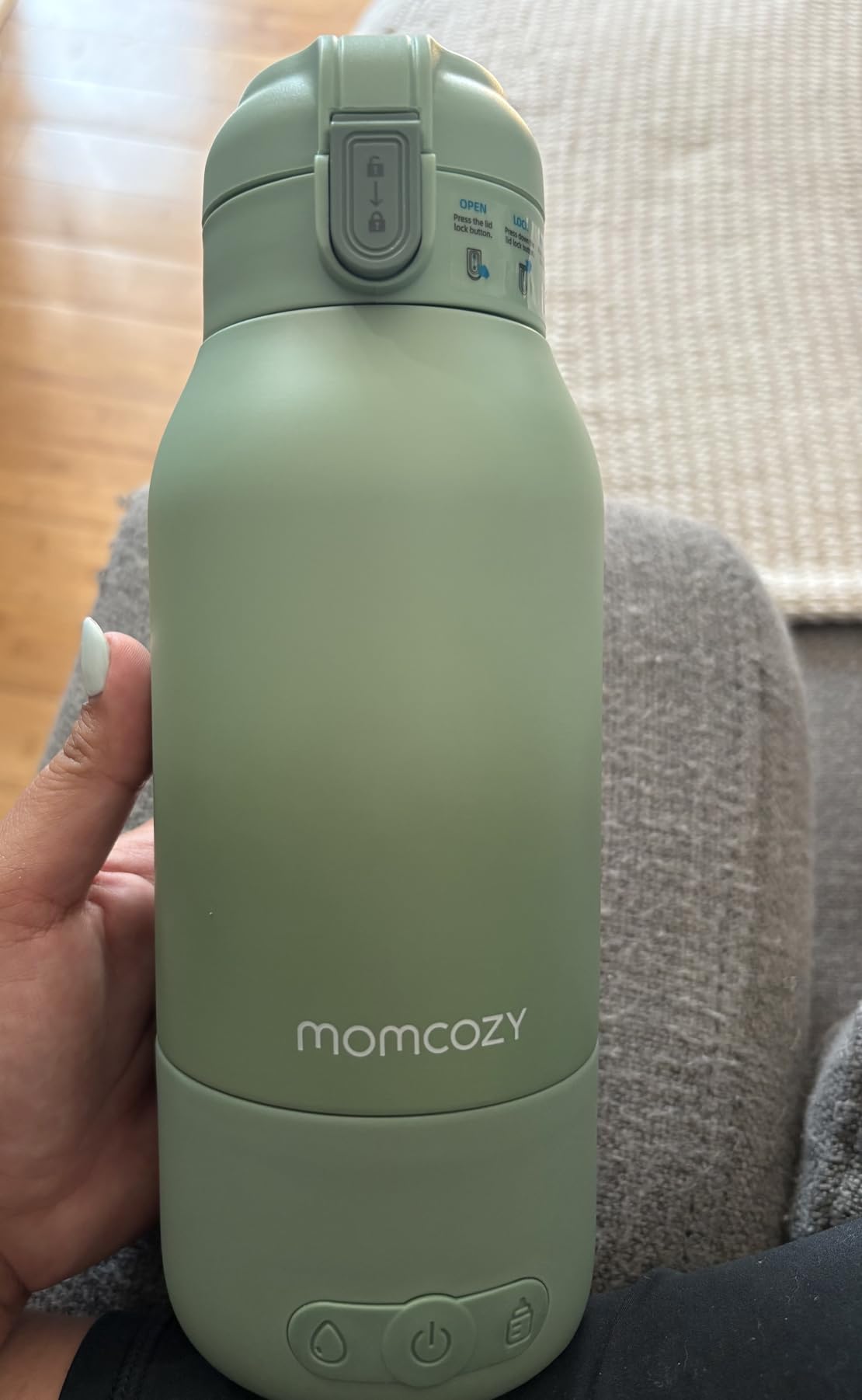 Momcozy Portable Bottle Warmer for Travel - Dual Heating Modes for Breast Milk & Water, Portable Milk Warmer with Fast Heating & Long Battery Life, 17 Ounces Large Capacity customer photo 2
