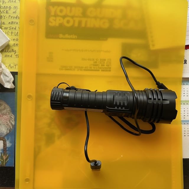 ZioeYiue Rechargeable Flashlights High Lumens, 7Mode Super Bright Flashlight Powerful, Adjustable Tactical Flash Light, Gifts for Father's Day, LED Flashlights for Home Emergency Camping Essentials customer photo 1