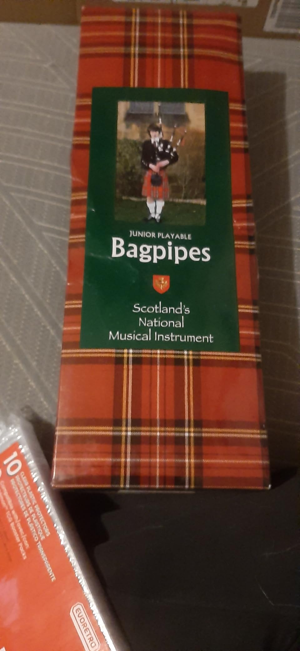 Mini Miniature Bagpipe, Rosewood Bagpipe for Beginners Playable Gift set. (Royal Stewart) customer photo 2