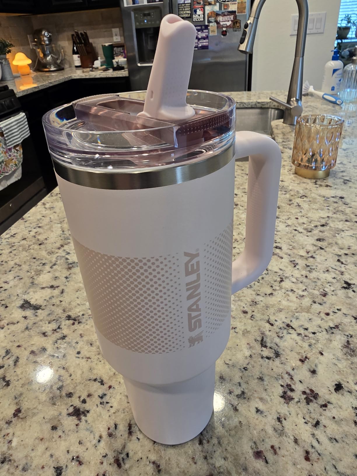 STANLEY Quencher ProTour Flip Straw Tumbler with Leakproof Lid 40 oz | Built-In Straw and Handle | Cup Holder Compatible for Travel | Insulated Stainless Steel Cup | BPA-Free | Twilight VRT customer photo 1