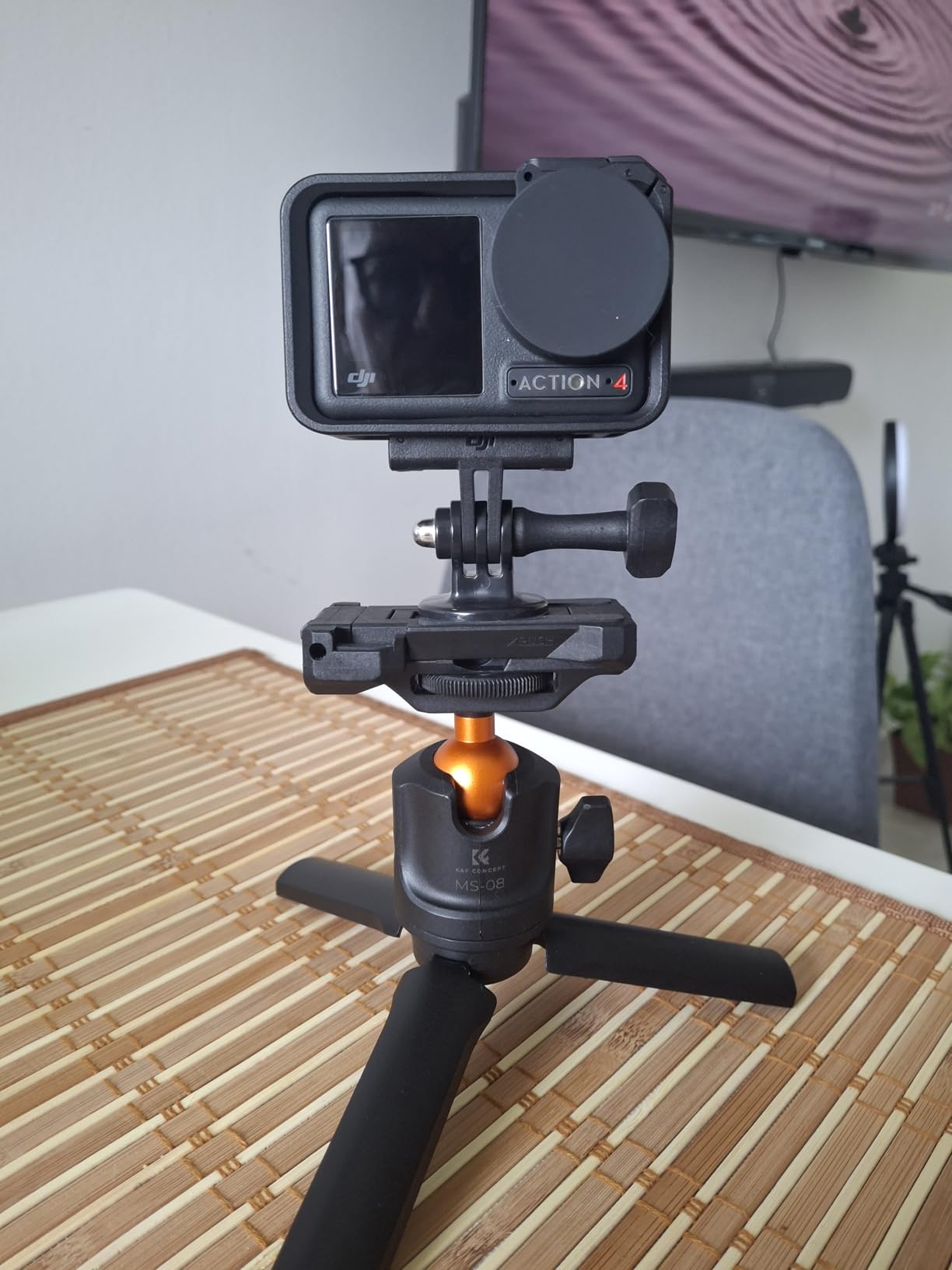 DJI Osmo Action 4 Essential Combo, Waterproof Action Camera with 1/1.3