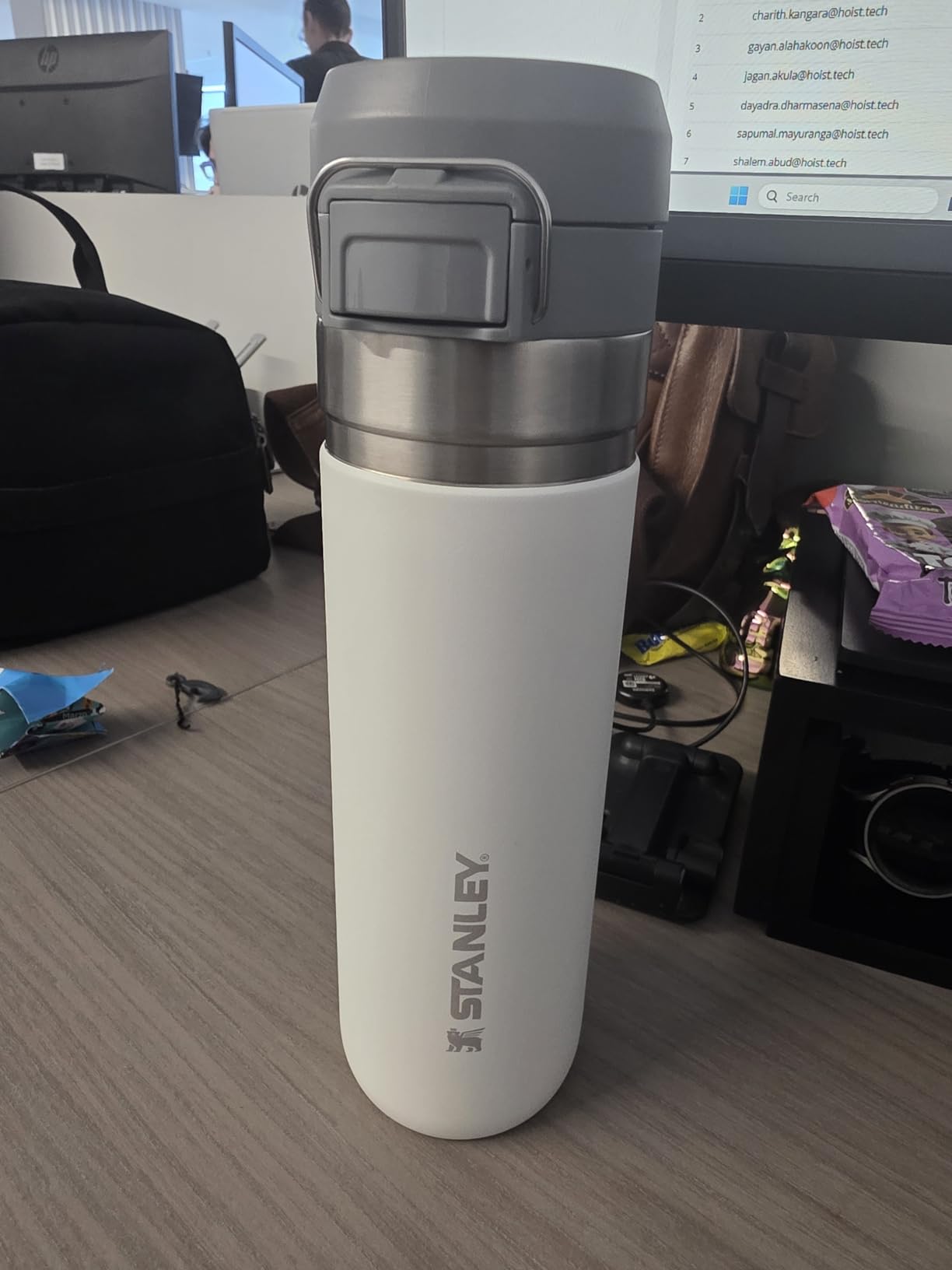 Stanley Quick Flip GO Water Bottle 36 oz | Push Button Lid | Leakproof and Packable for Travel and Sports | Insulated Stainless Steel | BPA-Free | Frost customer photo 2