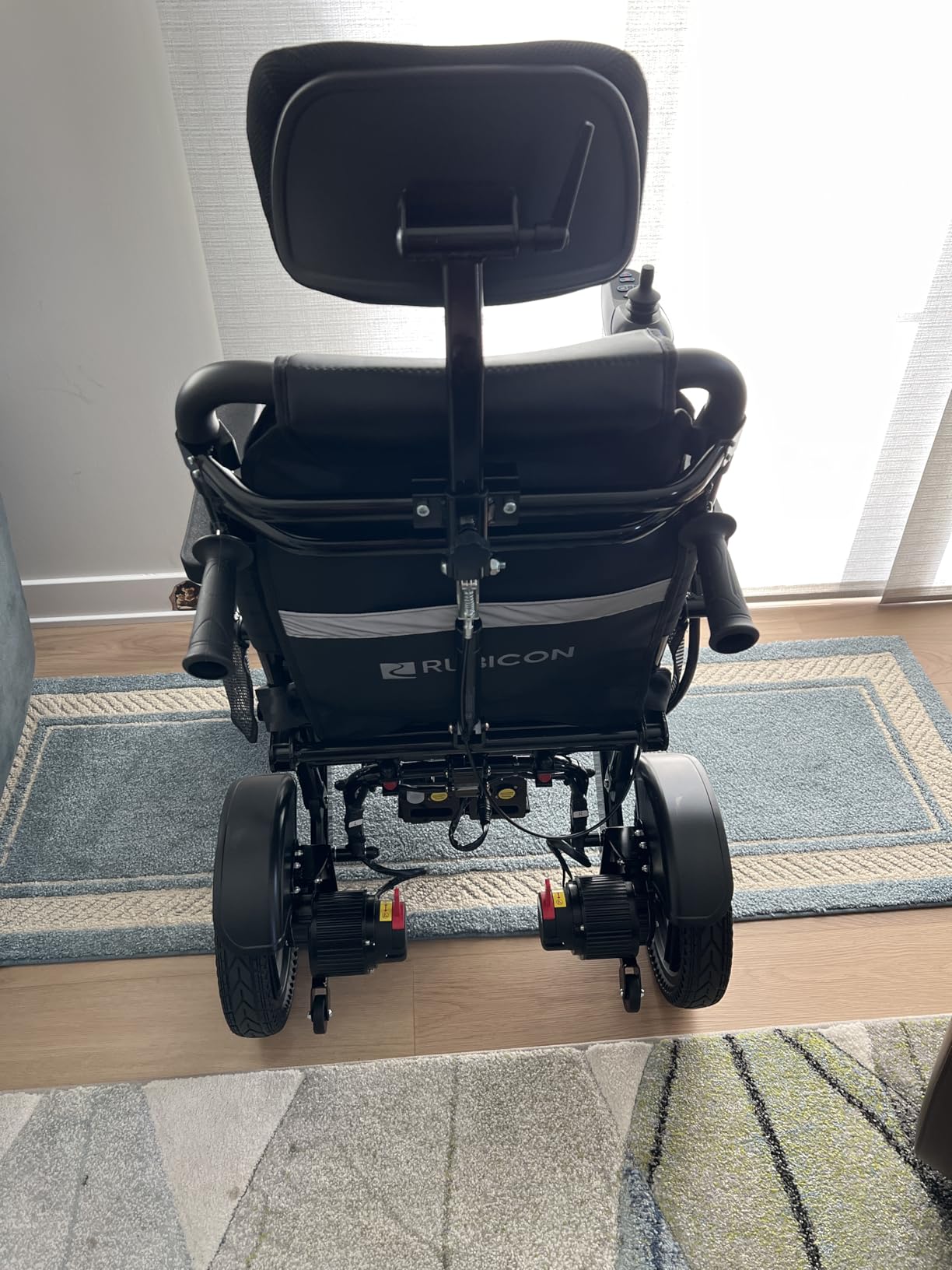 Rubicon DX11 - Reclining Foldable Electric Wheelchairs for Adults - Longest Range 25 Miles of Freedom: Airline Approved Deluxe Electric Wheelchair with Dual 12AH Lithium Batteries, 600W Motor (Model8) customer photo 1