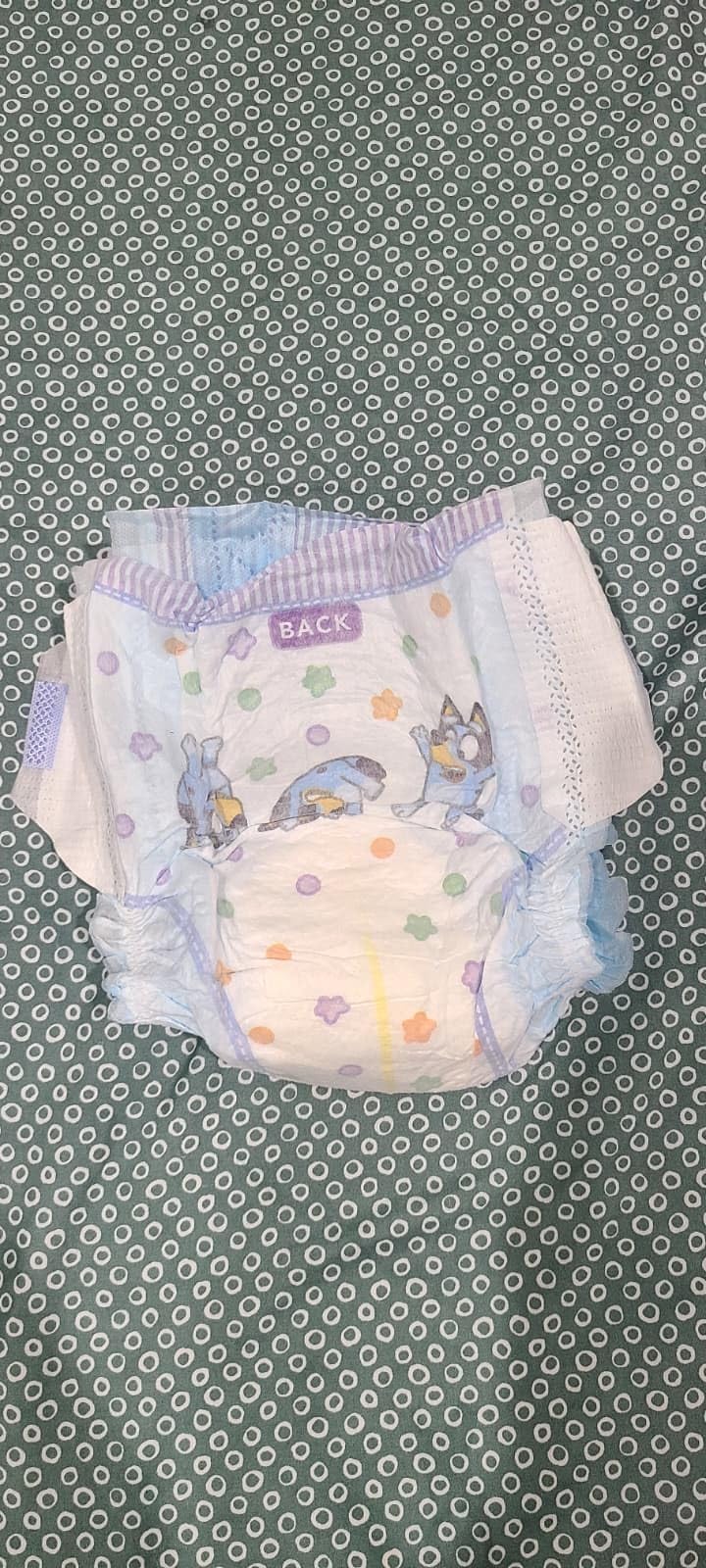 Luvs Size 8 Baby Diapers, Platinum Protection Bluey Diapers for Day & Night, Size 8, 108 Count customer photo 2