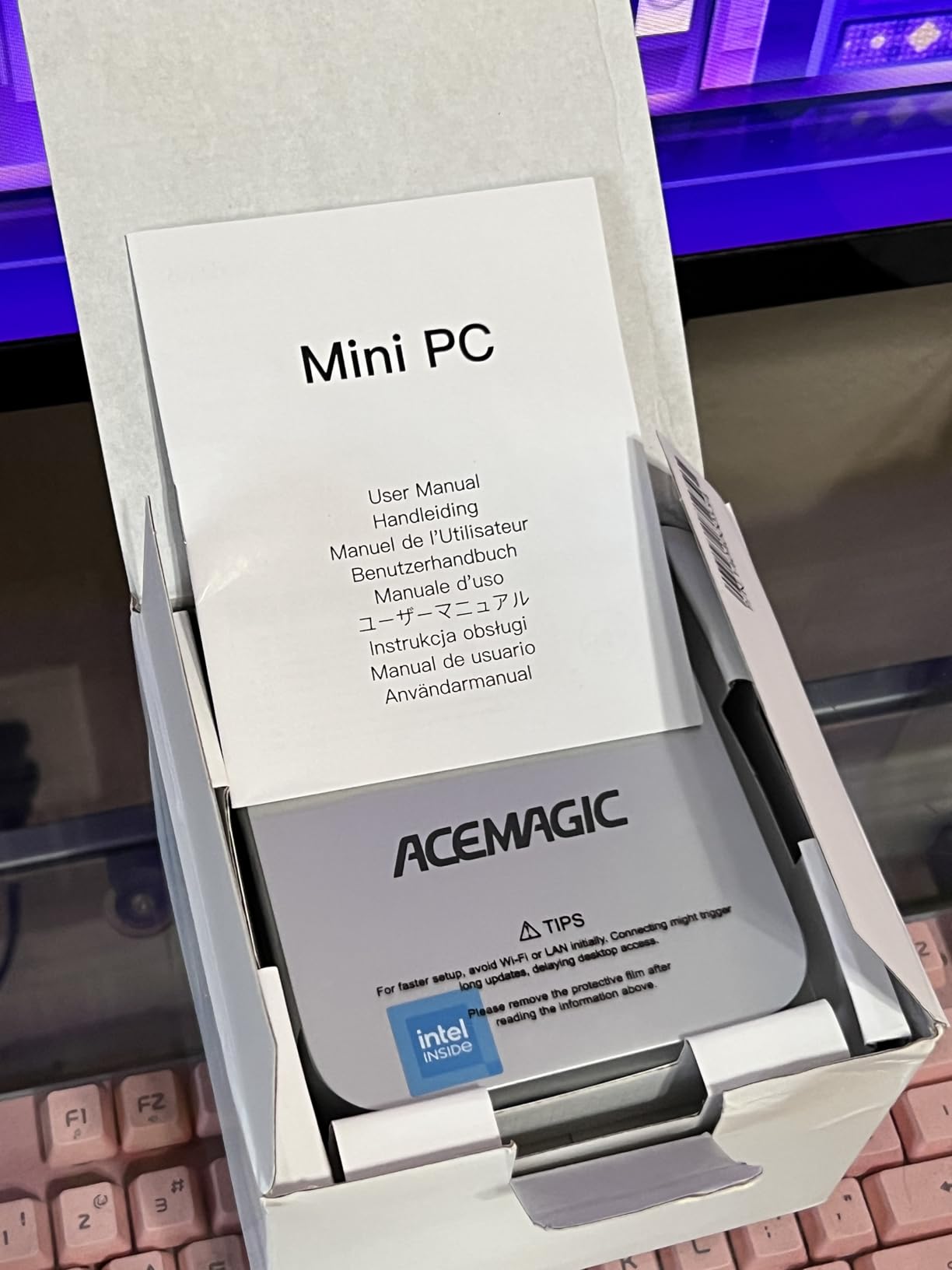 ACEMAGIC K1 Mini PC AMD Ryzen R2544 8GB DDR4 256GB SSD Mini Computers, Win 11 Pro Radeon 4K Triple Display Desktop Computers customer photo 1