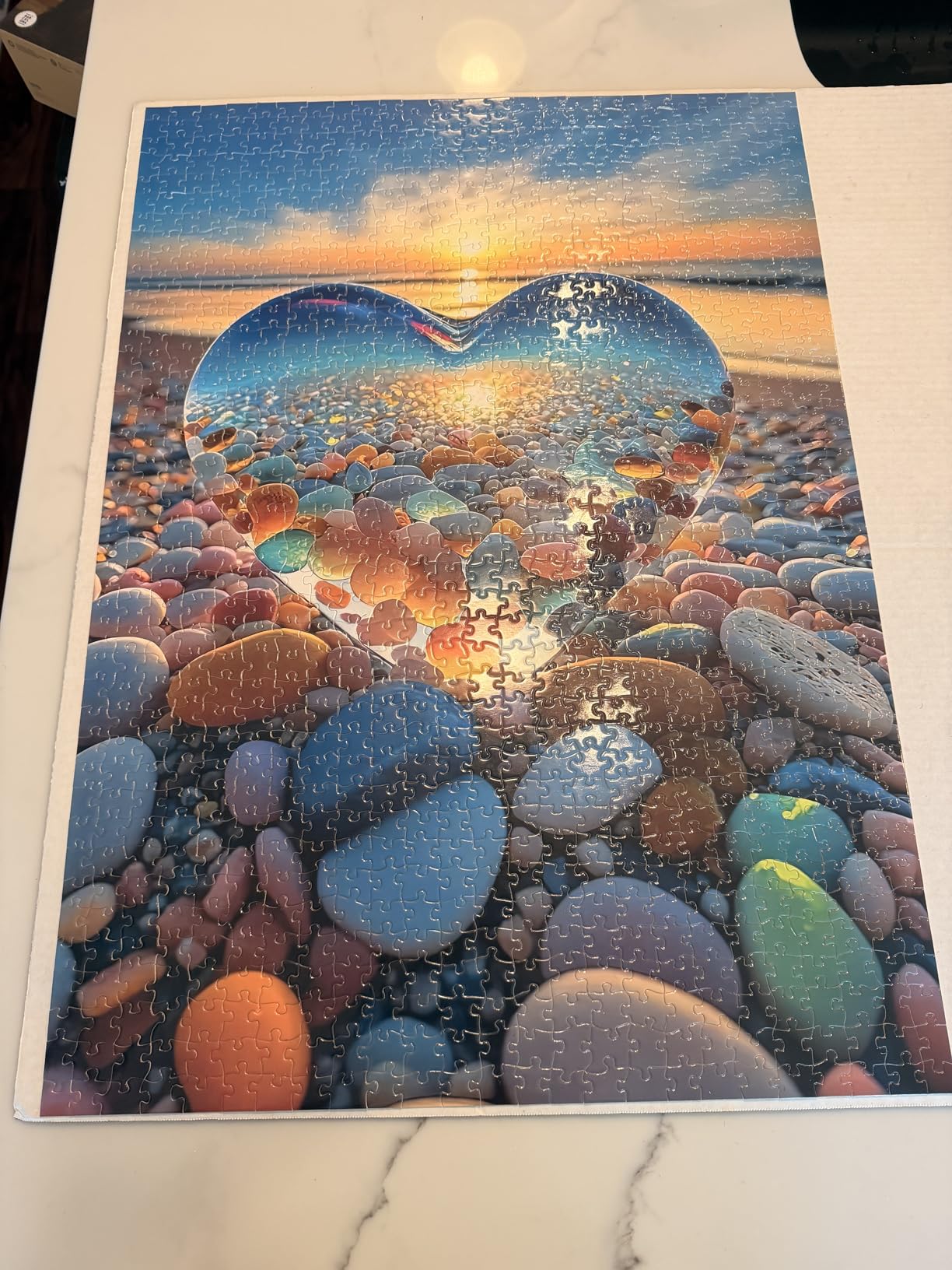 Jigsaw Puzzles for Adults 1000 Pieces, Love Pebbles Beach Puzzle, Impossible Difficult Hard Fun 1000 Piece Jigsaw Puzzles for Adults customer photo 2