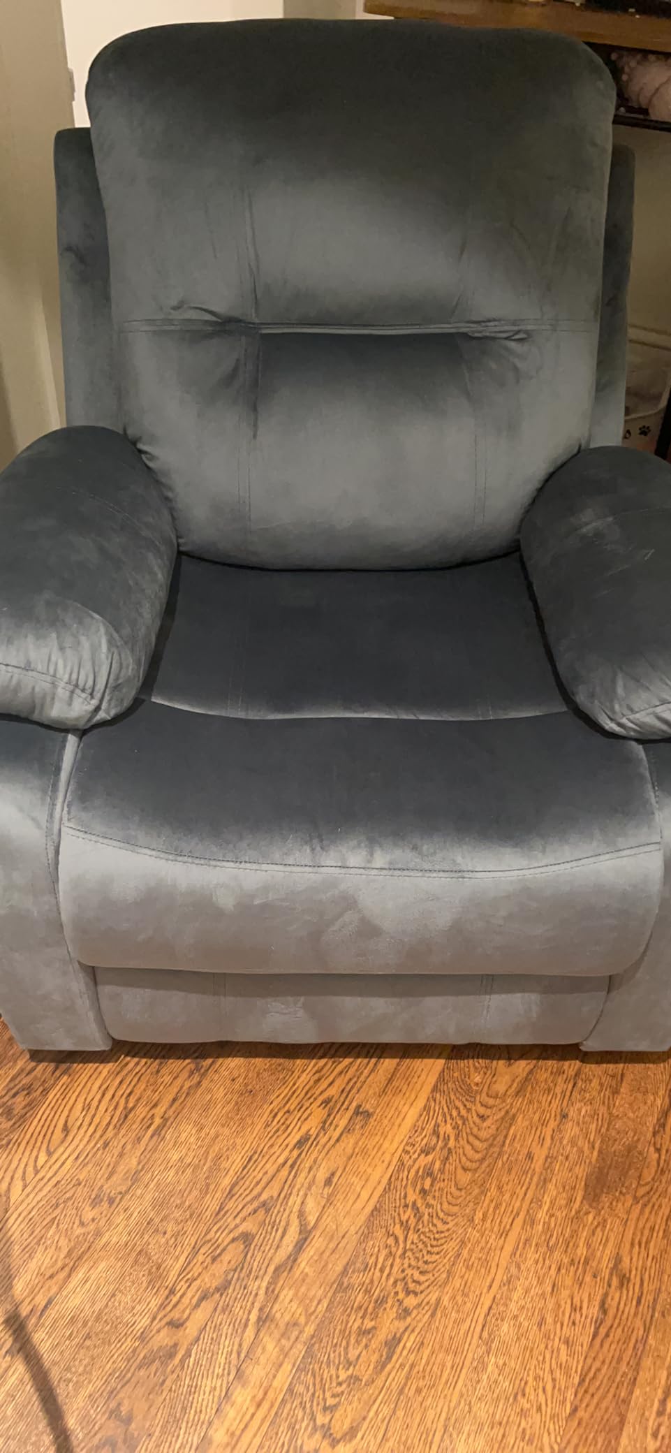 HAOMARKETS Classic Power Recliner Chair with Massage and Heat, Breathable Faux Leather Electric Recliner with USB&Type-C Ports, Overstuffed Reclining Sofa with Rivets for Living Room, Caramel Brown customer photo 2