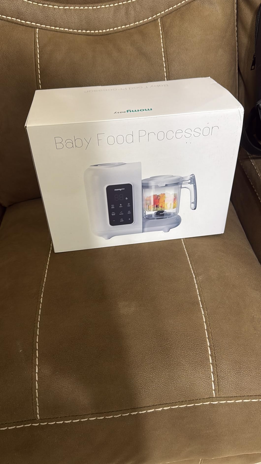 MOMYEASY Baby Food Maker, Baby Food Steamer and Puree Blender, Food Processor Chopper Grinder Steamer in-One, Auto Cooking & Grinding with Touch Control Panel & Self Cleans, BPA-Free customer photo 1