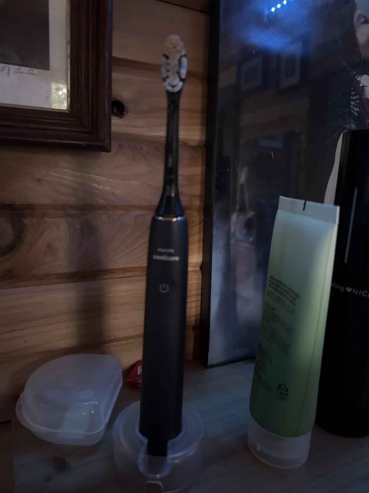 Philips Sonicare DiamondClean 9900 Prestige Electric Toothbrush - with SenseIQ Technology and Advanced AI App, 5 Brushing Modes, 3 Intensity Levels, Charging Travel Case, Midnight Blue, Model BD9002AZ customer photo 1