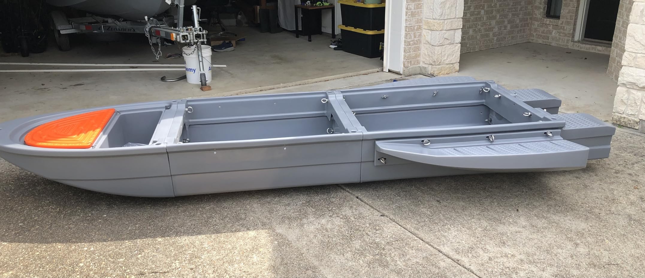 LXJIN Folding Jon Boat customer photo 1
