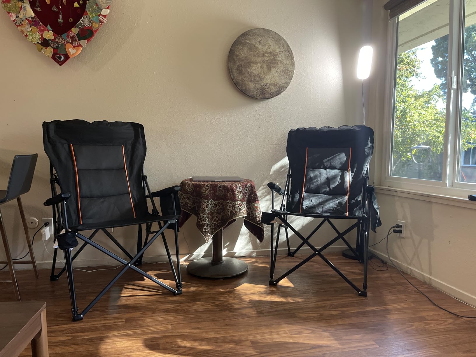 ALPHA CAMP Heavy Duty Camping Chairs with Cup Holder Oversized Folding Chair 500LBS Capacity Outdoor Chair with Headrest, Lawn with Side Pocket for Lawn, Sports and Fishing customer photo 1