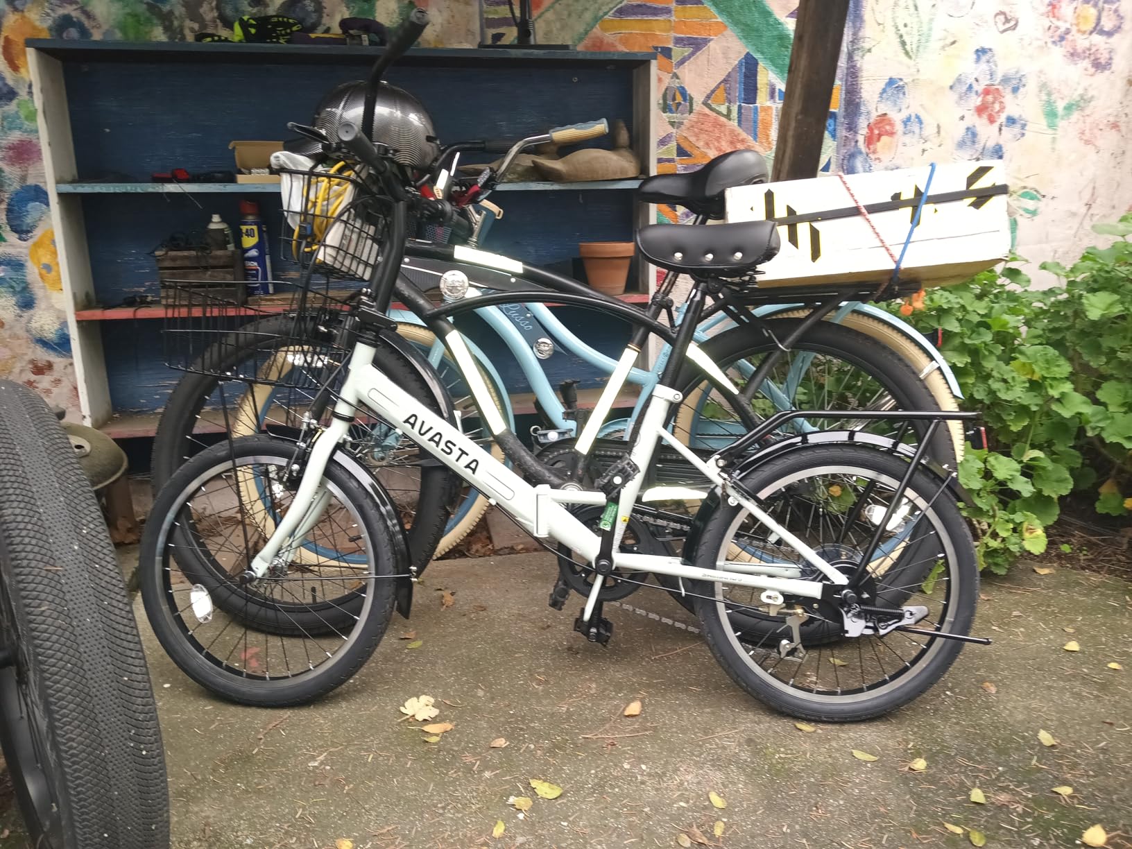 AVASTA Quartet Folding Bike, 20/24 Inch, 7-Speed, Dual Brakes with Basket and Rear Rack customer photo 1