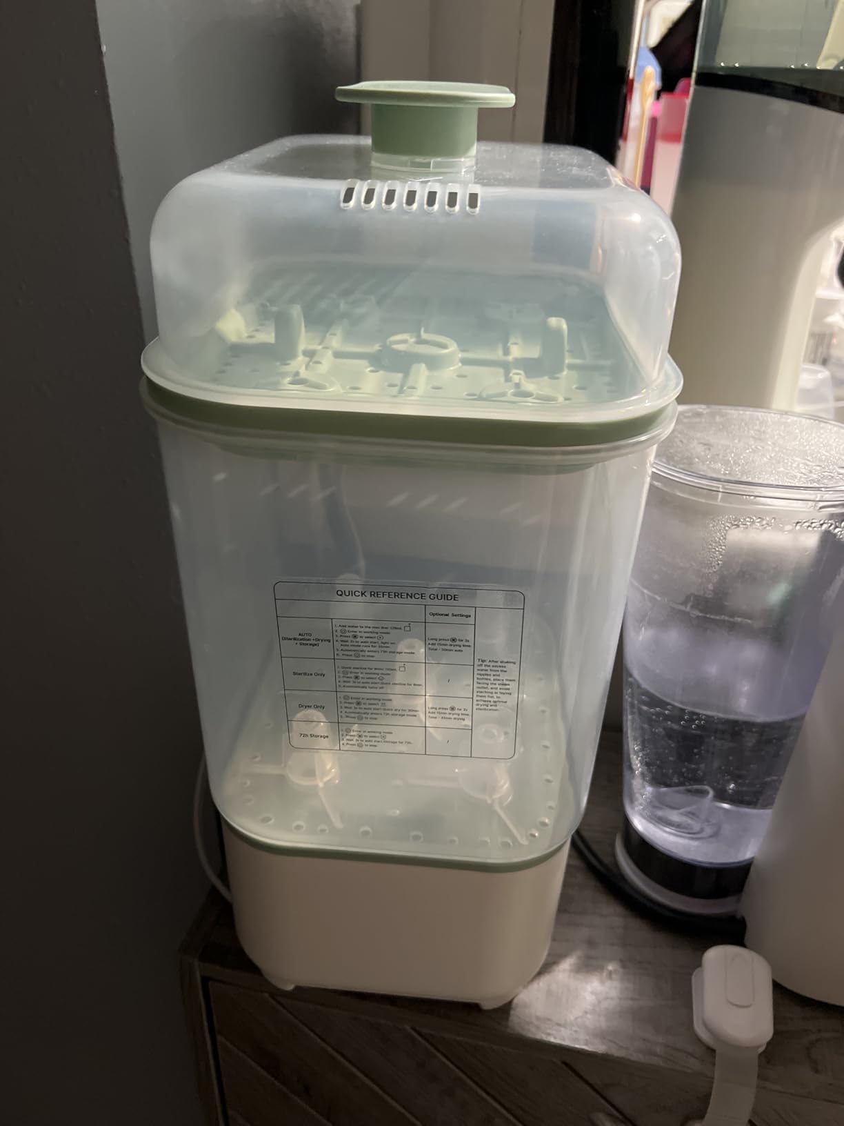 Momcozy Bottle Sterilizer and Dryer, Modular Nesting Space Saving Design, 6 Bottles Capacity, 4 in 1 Compact Sterilizer for Baby Bottles & Breast Pump Parts customer photo 1