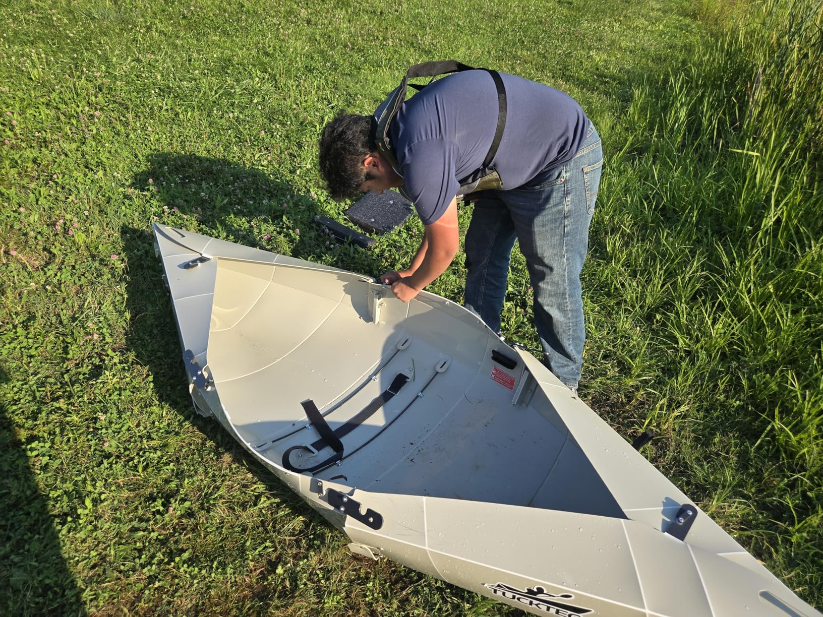 Tucktec 8' Jr. Foldable Kayak - 225 lb. Capacity - Made in USA customer photo 2